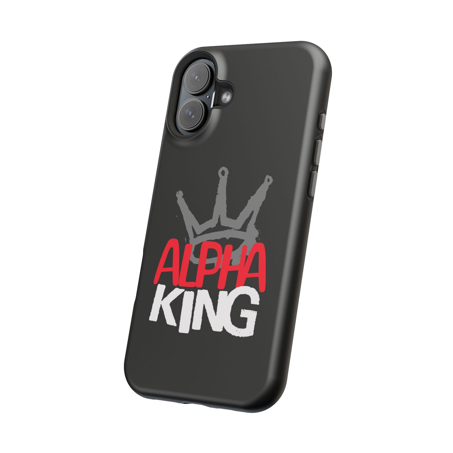 Alpha King Crown phone case compatible with iphone  16 and 17 | Magnetic back impact-resistant case