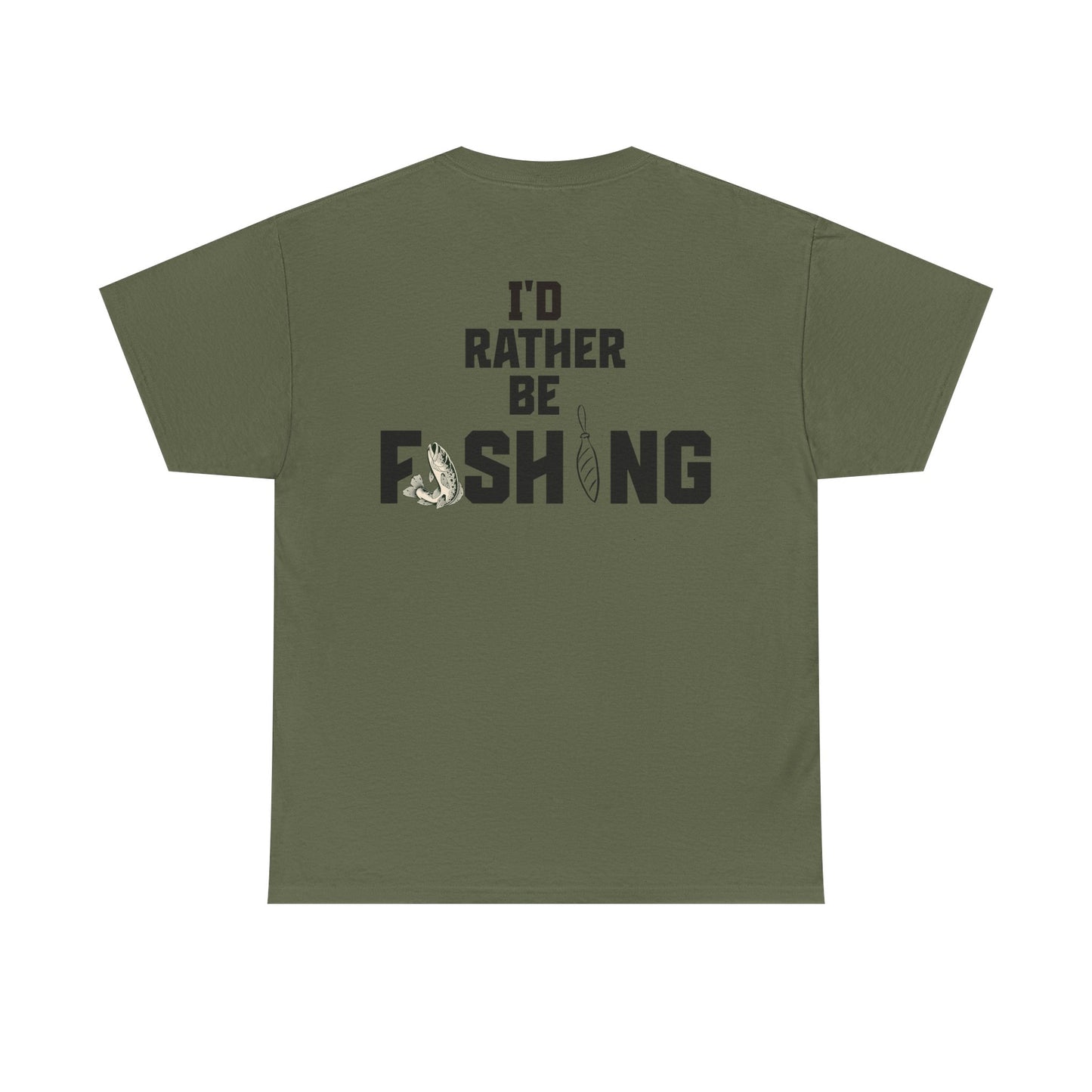 I'd Rather Be Fishing Tee | Fishing Graphic Shirt, Angler Design