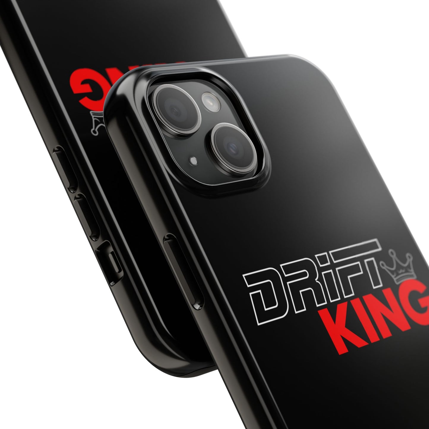 Drift King iPhone Compatible Black Phone Case | Tough Protective Phone Case