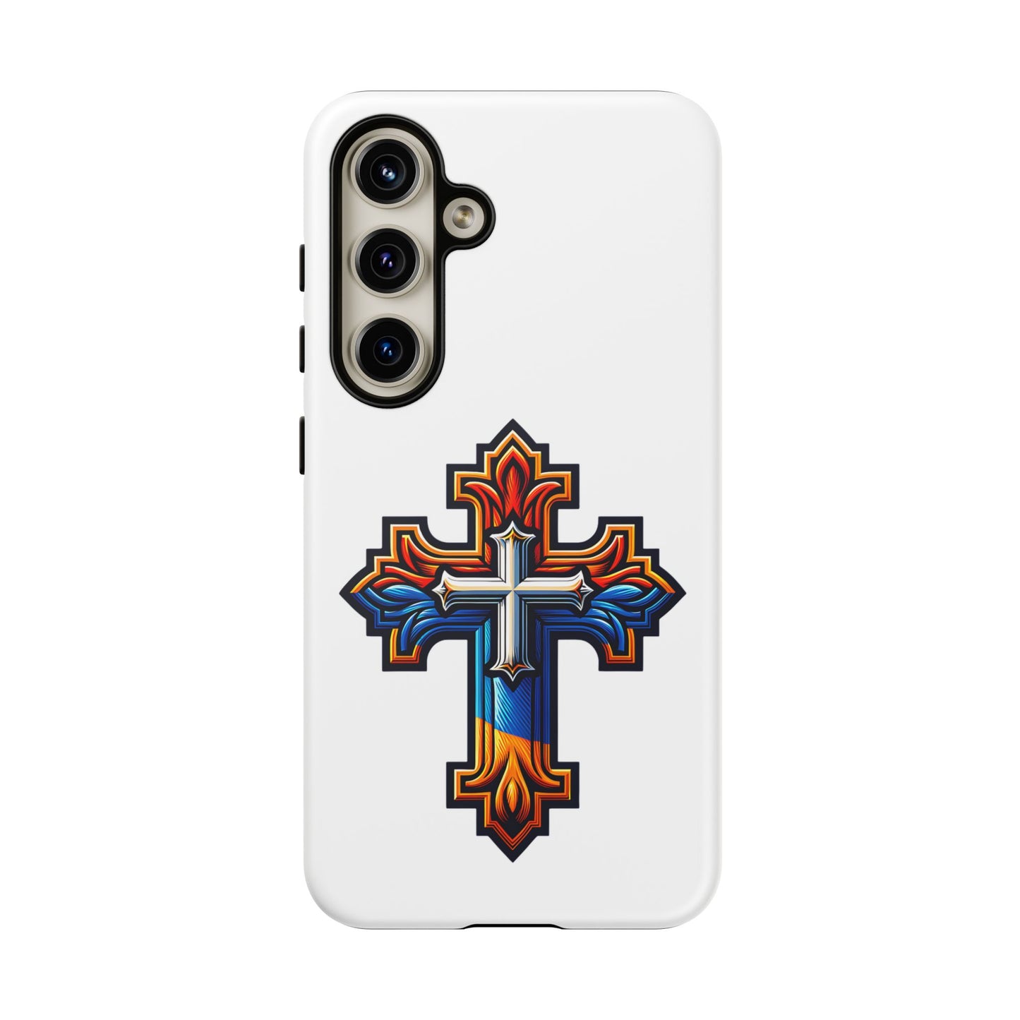 Armenian cross flag phone case iPhone Samsung Google, Christian phone case, white phone case