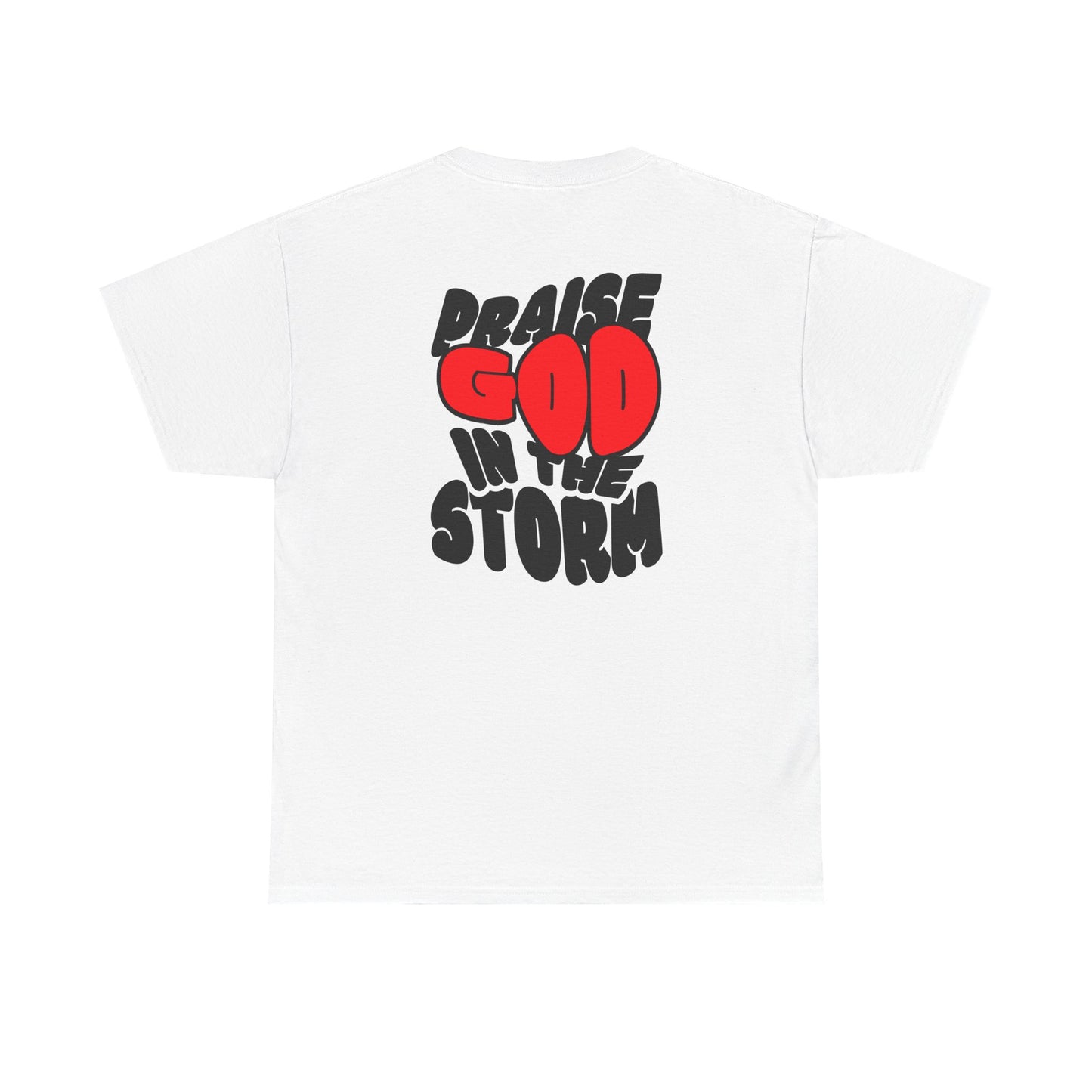 Praise God in the Storm Tee | Religious Faith Typography, Christian Shirt