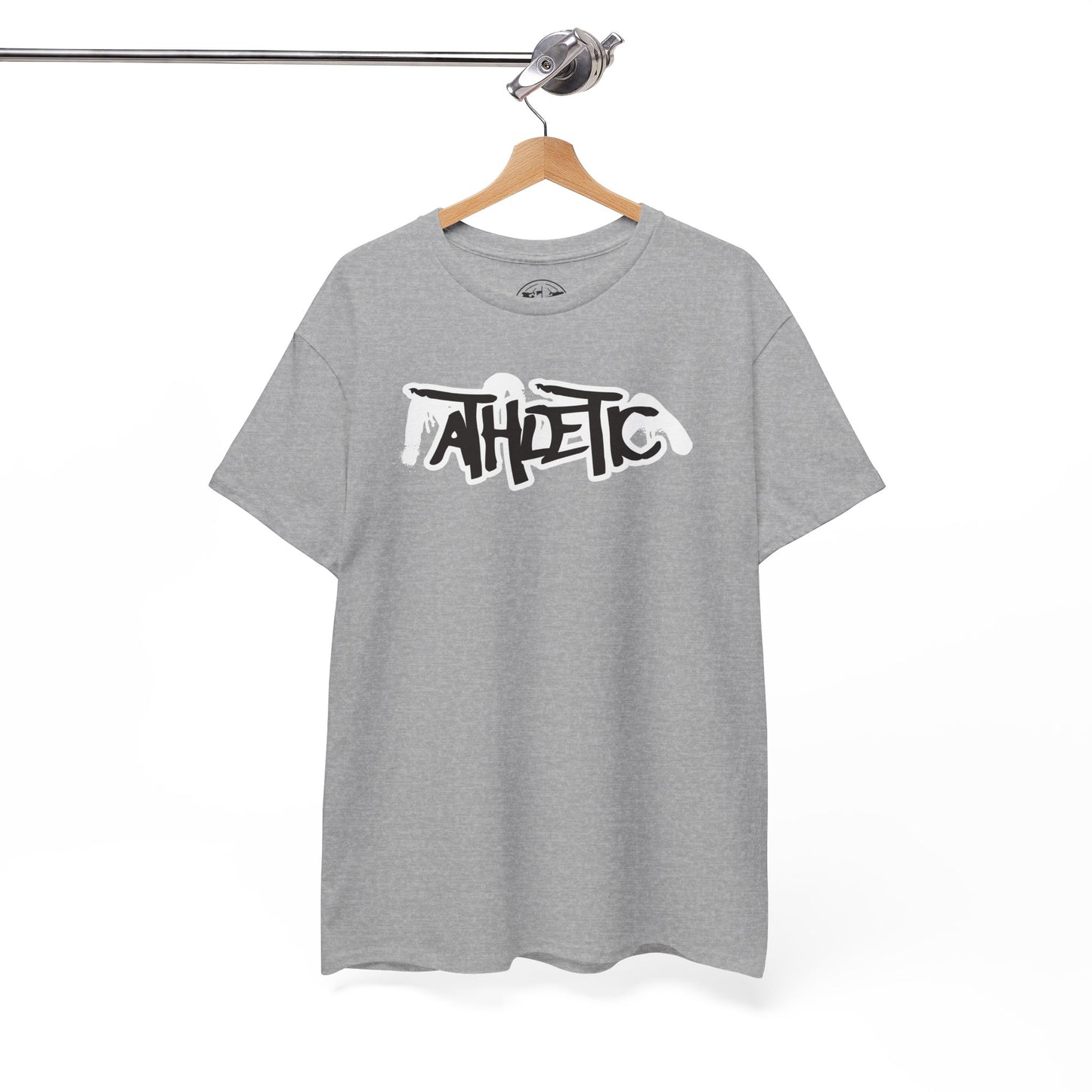 Athletic Graffiti T-Shirt — Red & Black Streetwear Logo Tee
