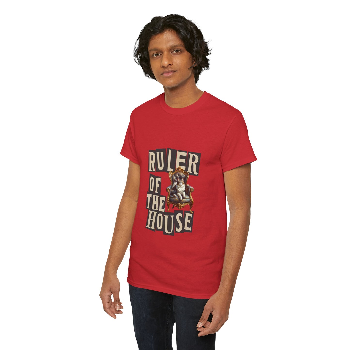 Ruler of the House Tee, Funny Pet Shirt, Gift for Cat Lovers, Unisex Cotton Tee, Casual Wear for Pet Owners