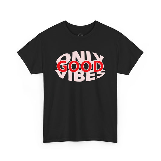 Only Good Vibes Unisex Heavy Cotton Tee | Casual Wear, Gift for Friends, Summer Outfit, Music Festival T-Shirt, Everyday Comfort