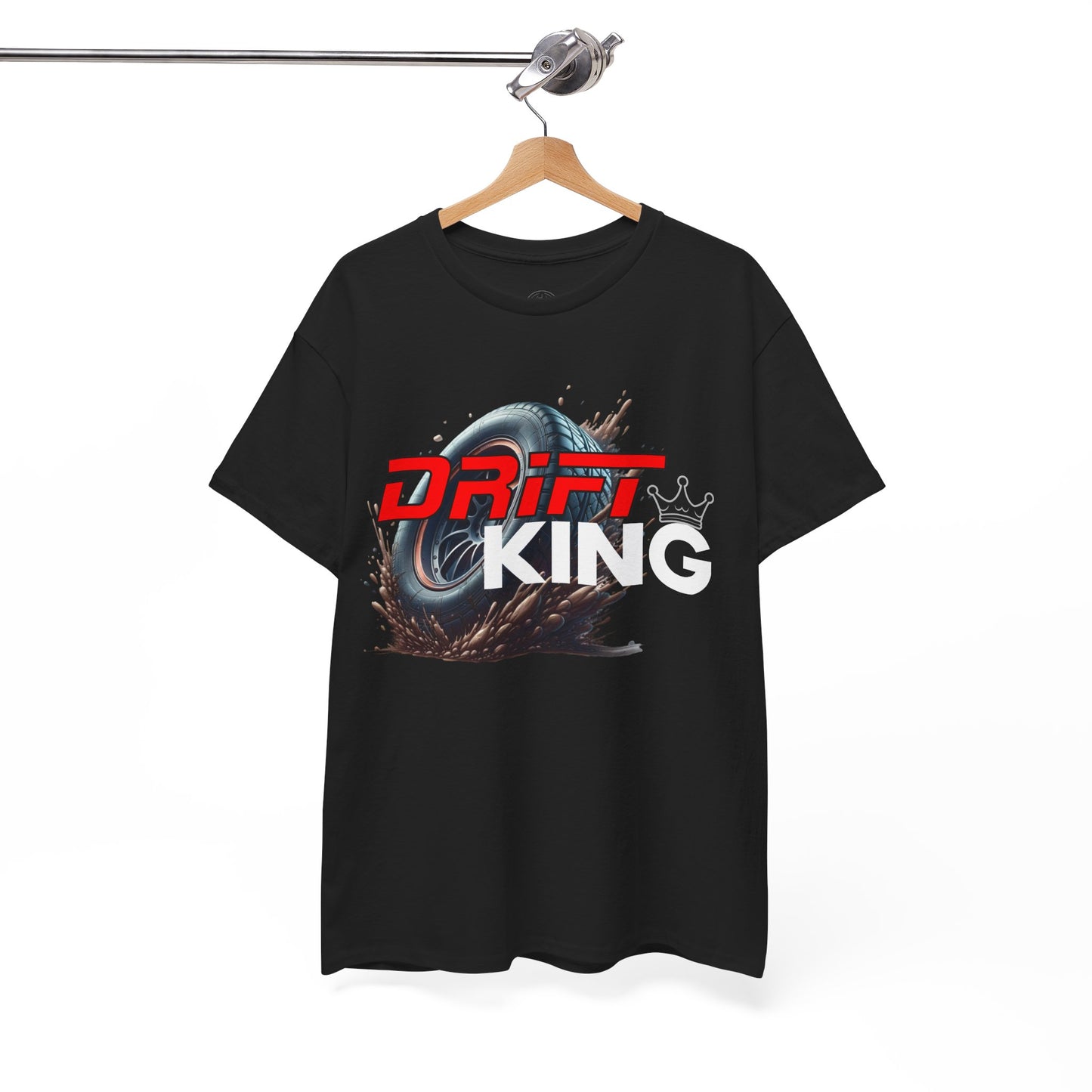 Drift King Unisex Cotton Tee - Perfect Gift for Car Enthusiasts, Motorsport Fans, Car Shows, Street Racing Events, Casual Wear