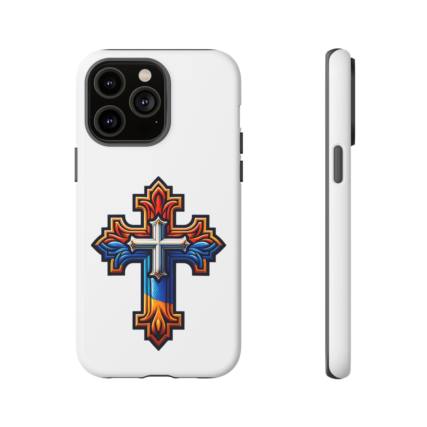 Armenian cross flag phone case iPhone Samsung Google, Christian phone case, white phone case