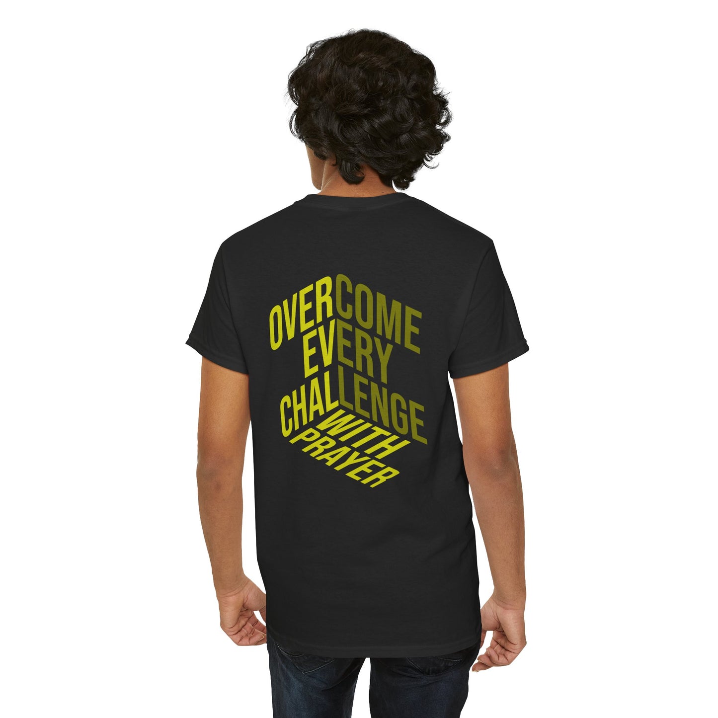 Overcome Every Challenge With Prayer T-Shirt | Inspirational Faith Tee