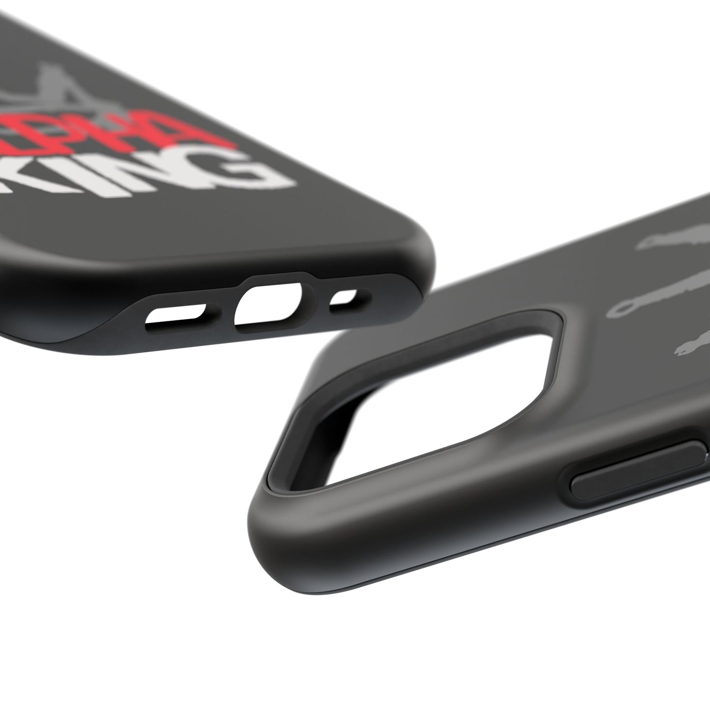 Alpha King Crown phone case compatible with iphone  16 and 17 | Magnetic back impact-resistant case