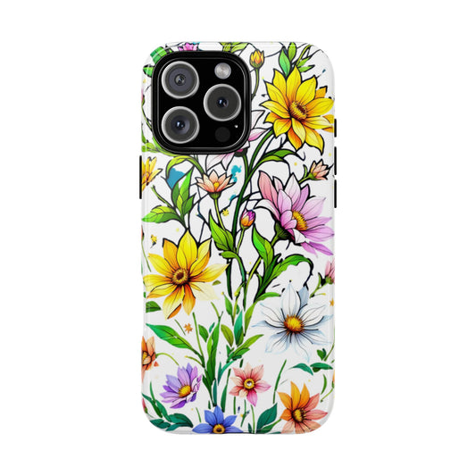 Floral Phone Case | Tough Cases with Romantic Rose Design, Vintage Aesthetic, Floral Gift for Her, Floral Accessories