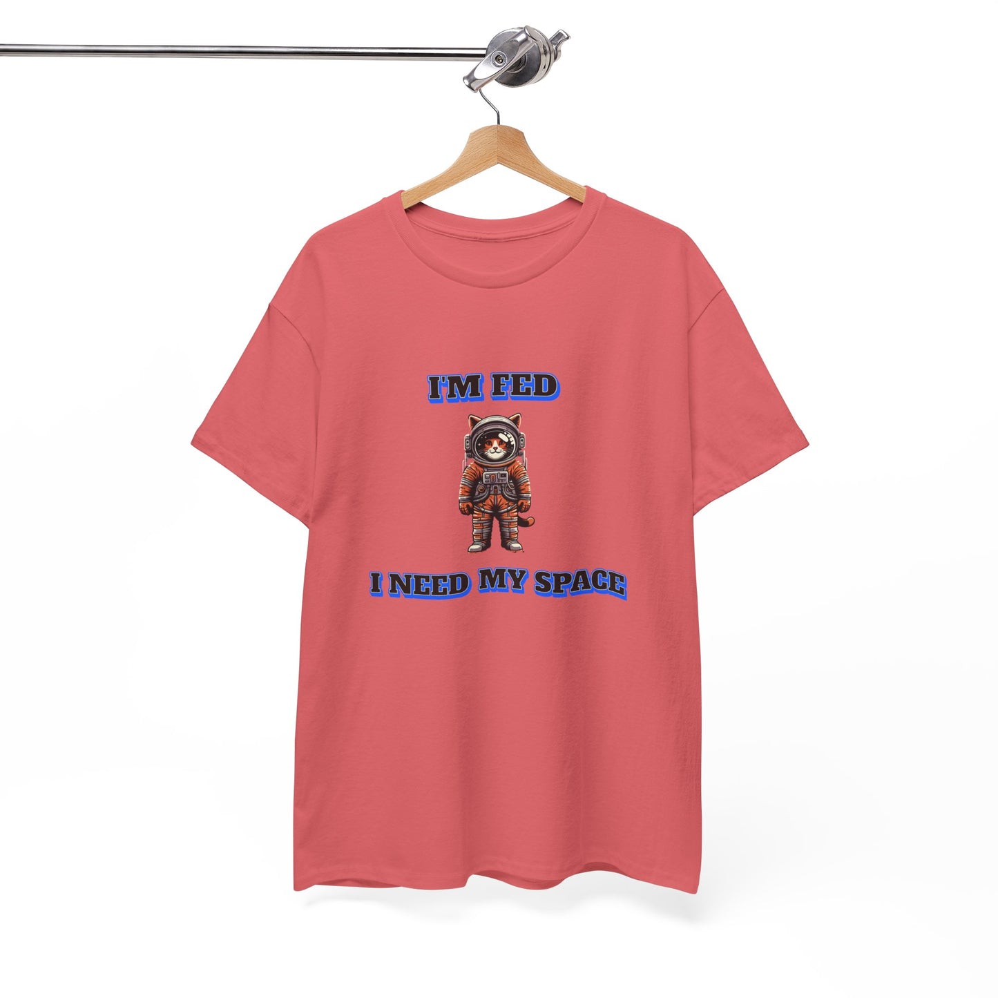 Funny cat lover shirt I'm Fed, I Need My Space - Funny Gift, Casual Wear, Animal Lover Shirt, Self-Care Humor, Everyday Comfort
