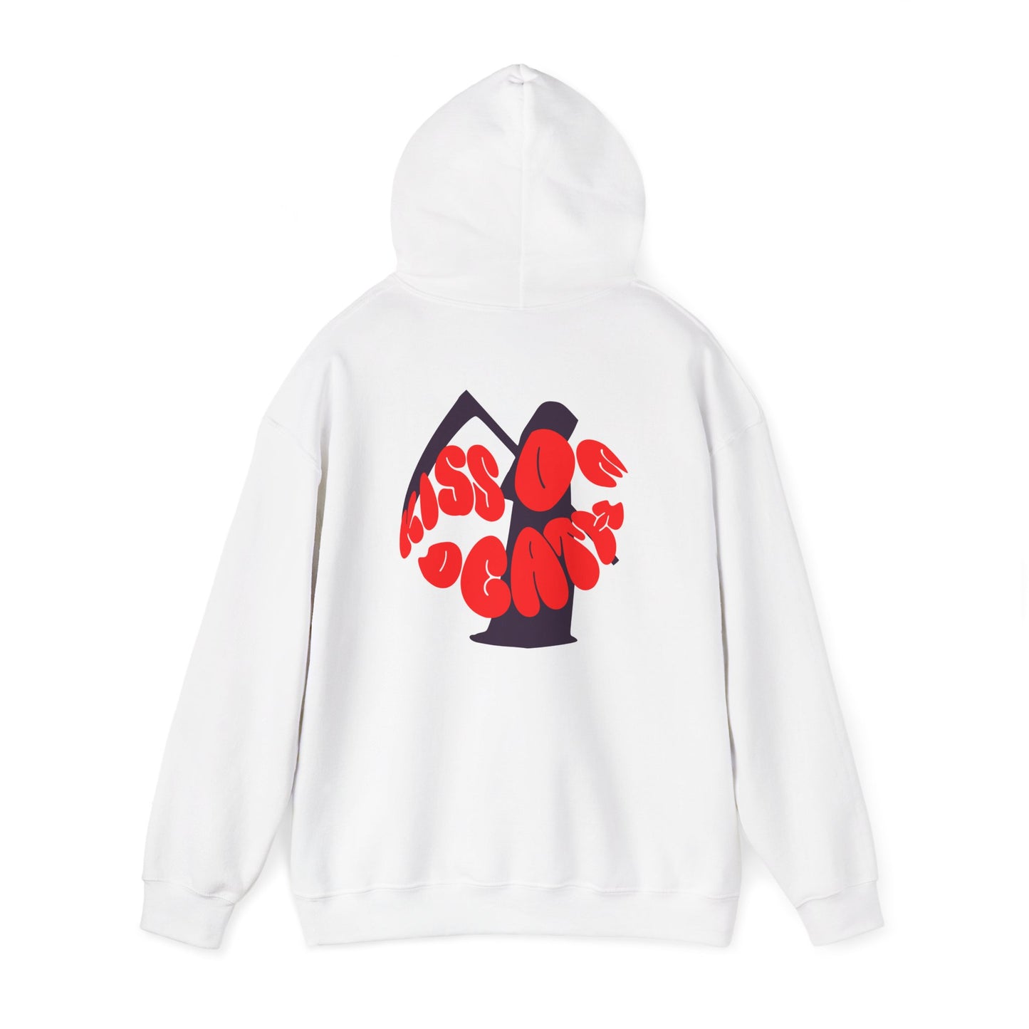 Kiss Of Death Hoodie, Kangaroo pouch pocket, Cool design hoodie, comfy hoodie