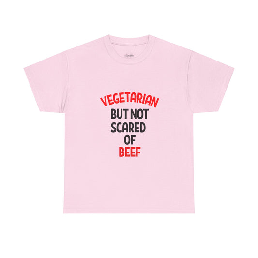 Funny Vegetarian T-Shirt, Casual Outdoor Wear, Gift for Vegetarians, Vegan Humor Shirt, Unisex Graphic Tee