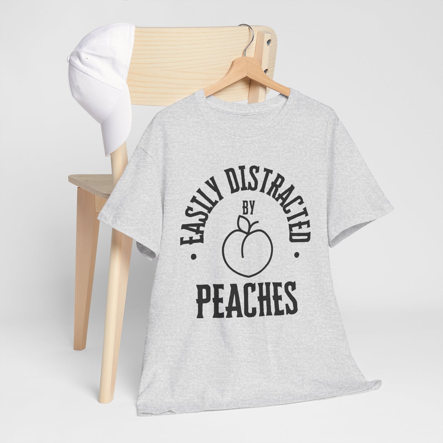 Easily Distracted by Peaches t-shirt, funny t-shirt, peach lovers shirt