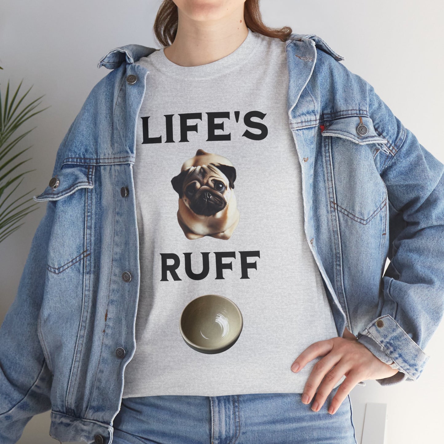 Life is Ruff Funny Shirt, Funny Dog Lover Shirt, Gifts for Pet Owners, Casual Wear, Dog-Themed Apparel, Birthday Gift