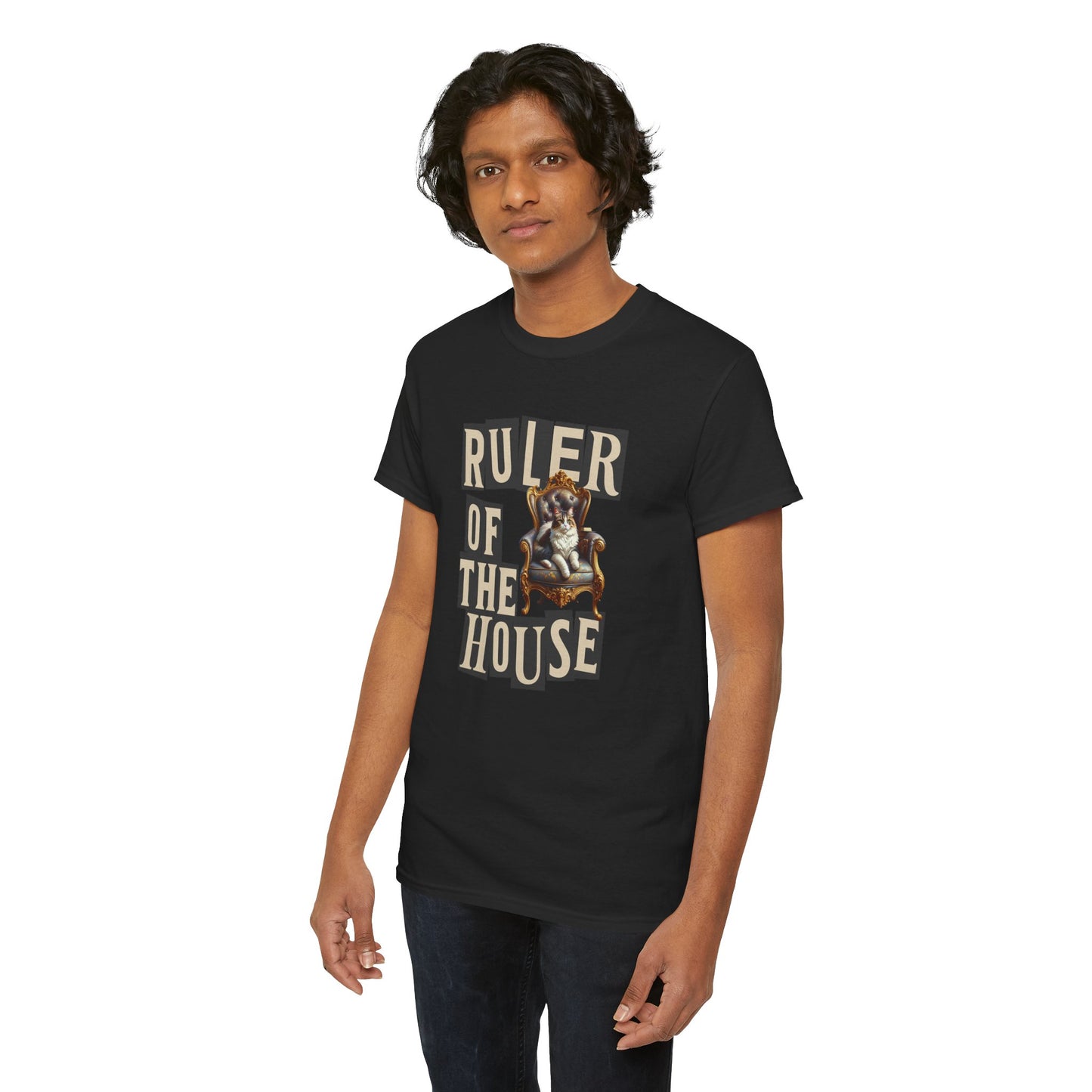 Ruler of the House Tee, Funny Pet Shirt, Gift for Cat Lovers, Unisex Cotton Tee, Casual Wear for Pet Owners