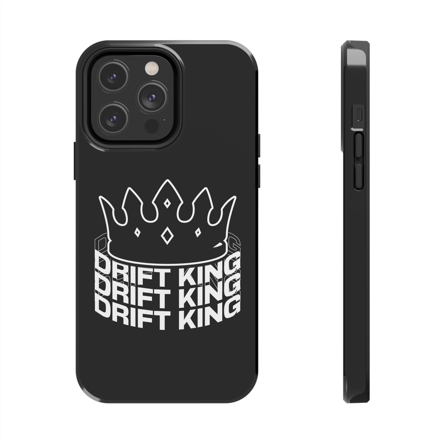 Drift King crown iPhone phone case | Tough Phone Case, racing typography iphone compatible