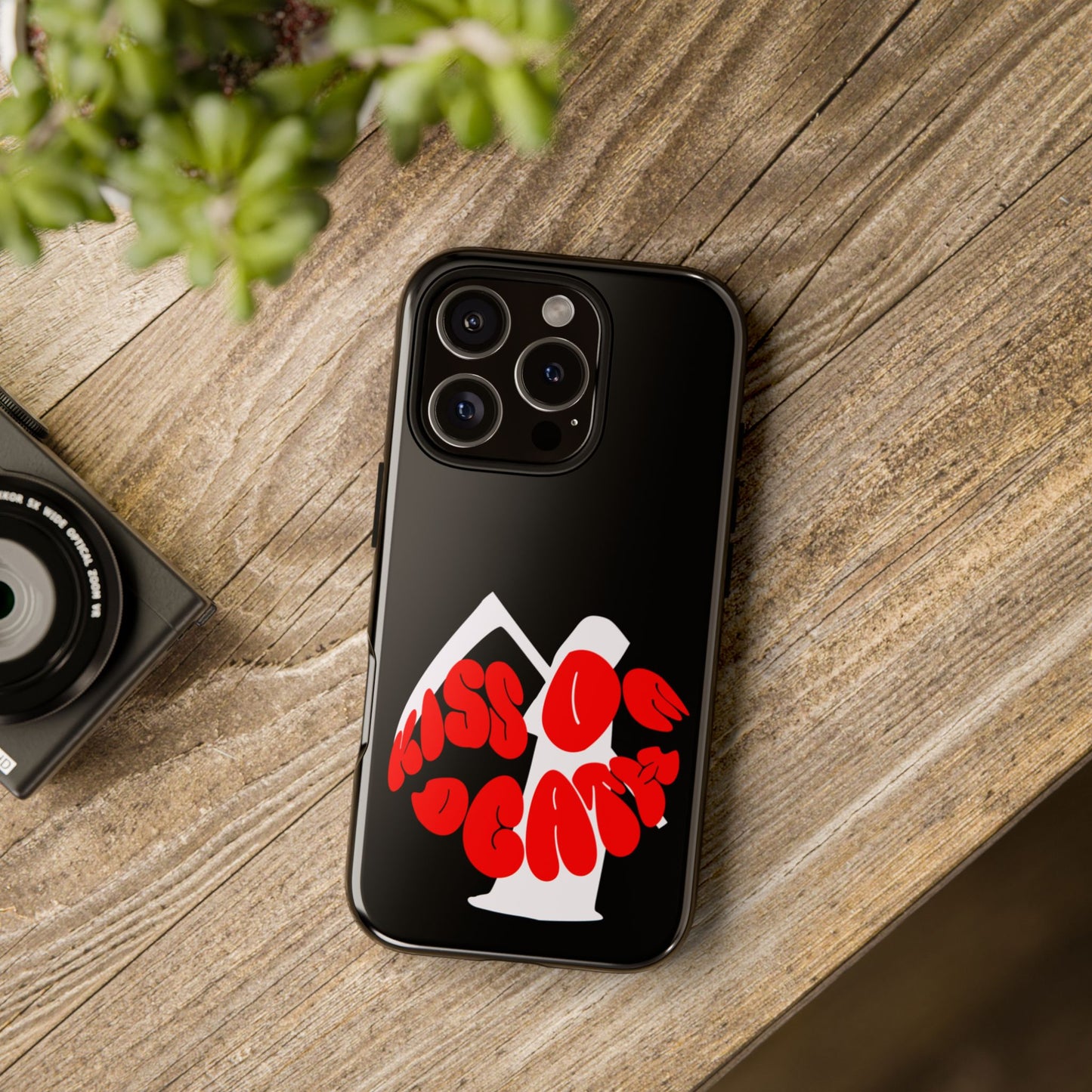 kiss Of Death Phone Case , cool phone case, cool design phone case, iPhone phone case, Samsung phone case, google phone case, black case