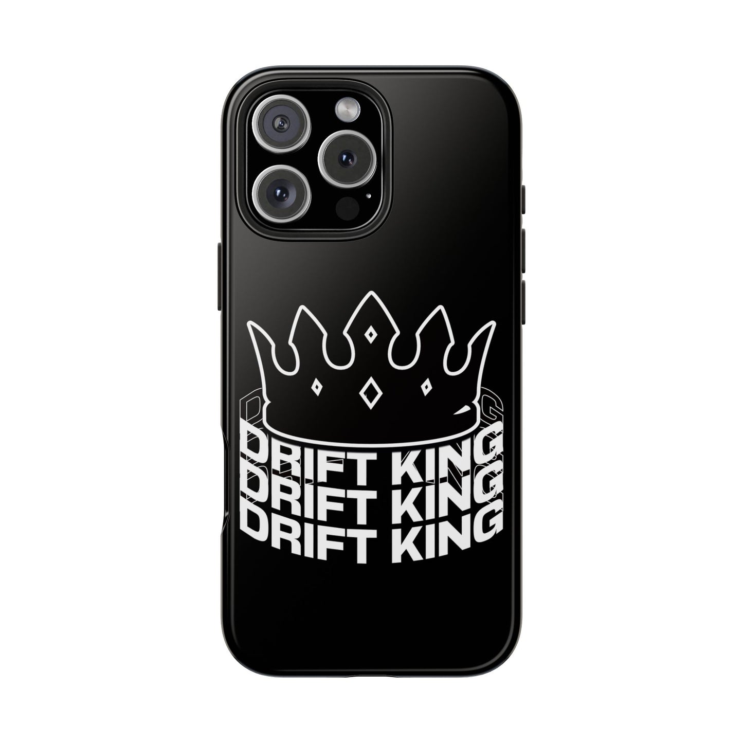 Drift King crown iPhone phone case | Tough Phone Case, racing typography iphone compatible