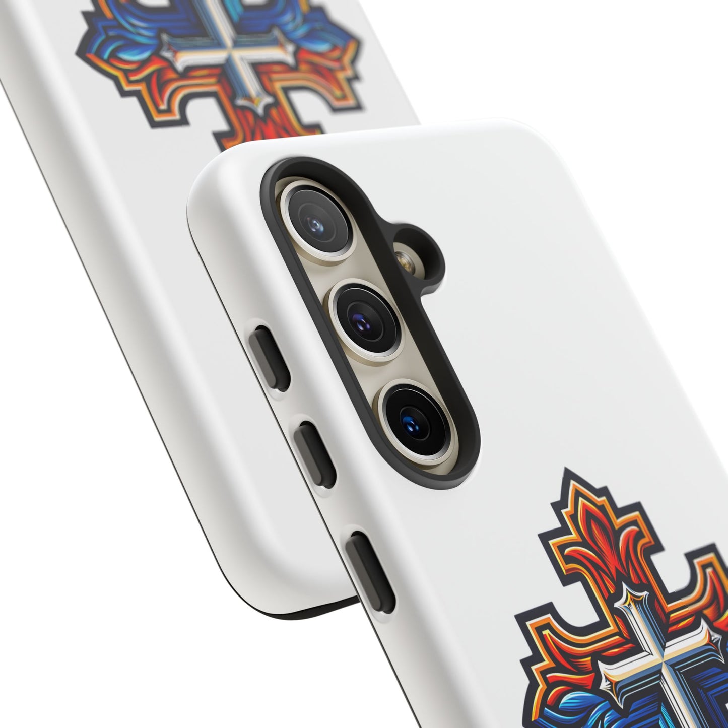 Armenian cross flag phone case iPhone Samsung Google, Christian phone case, white phone case