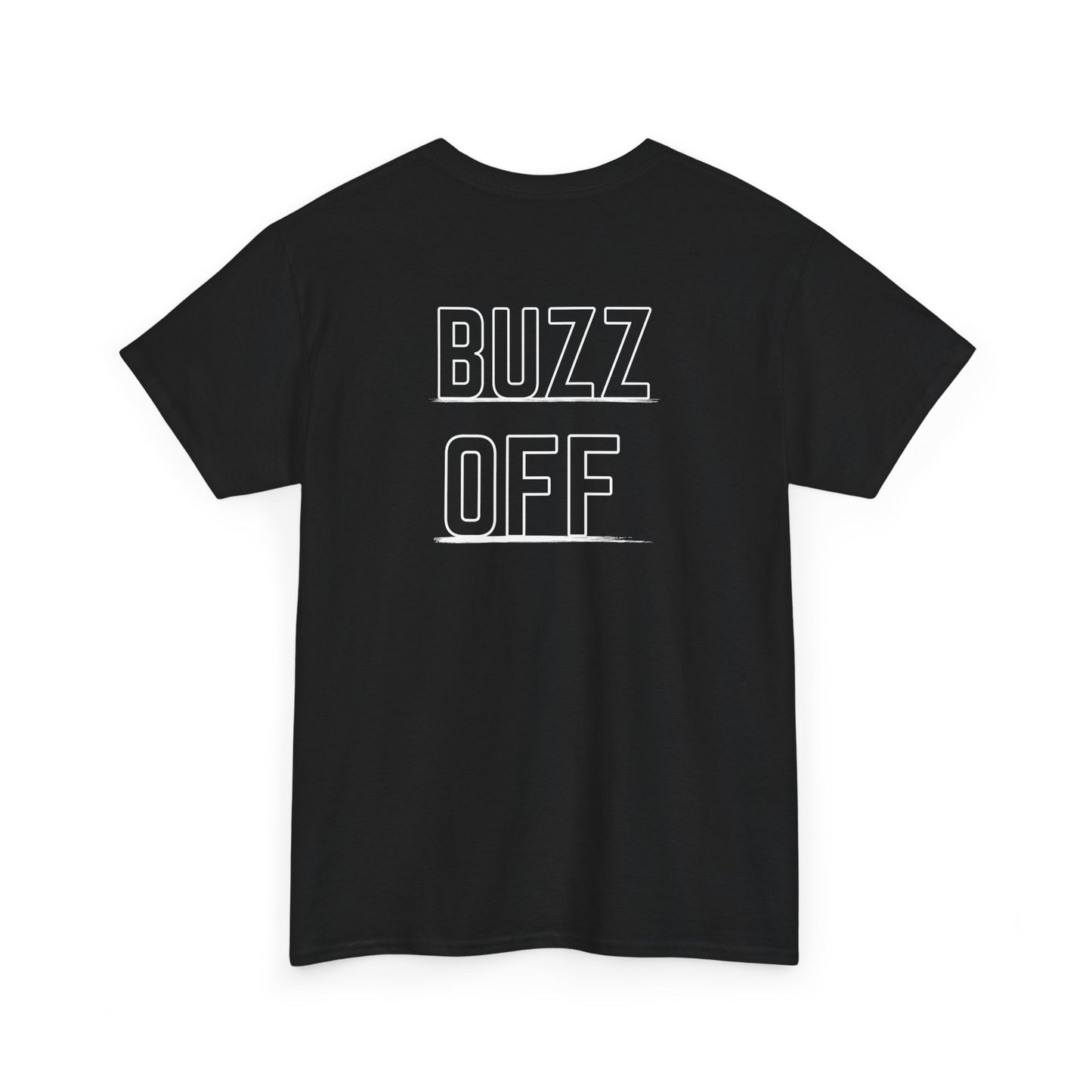 Buzz Off Unisex Heavy Cotton Tee - Funny Graphic Tee, Bee Lover Gift, Summer Outfit, Birthday Gift, Casual Wear