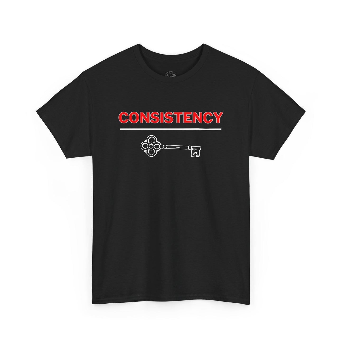 Motivational Unisex Heavy Cotton Tee - Consistency is Key | Inspirational Gift, Workout Shirt, Daily Reminder, Graphic Tee