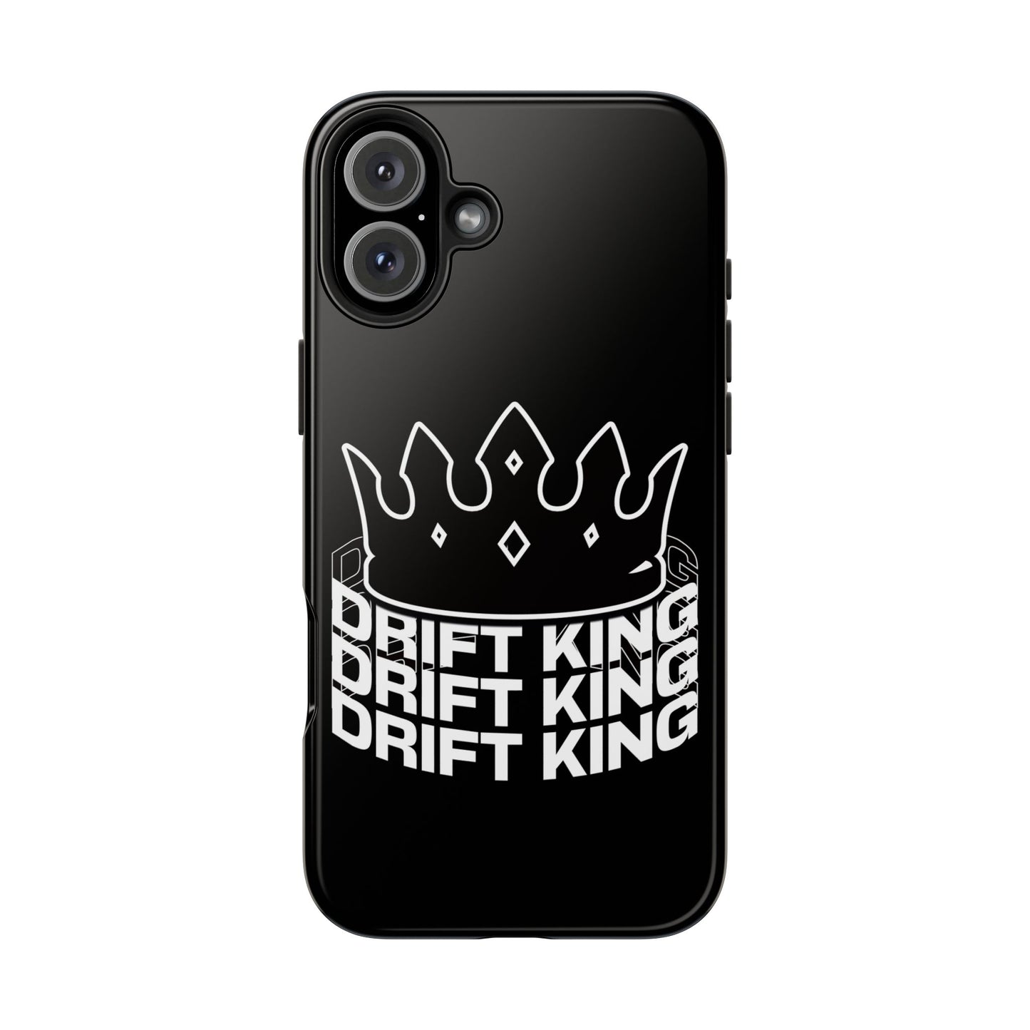 Drift King crown iPhone phone case | Tough Phone Case, racing typography iphone compatible