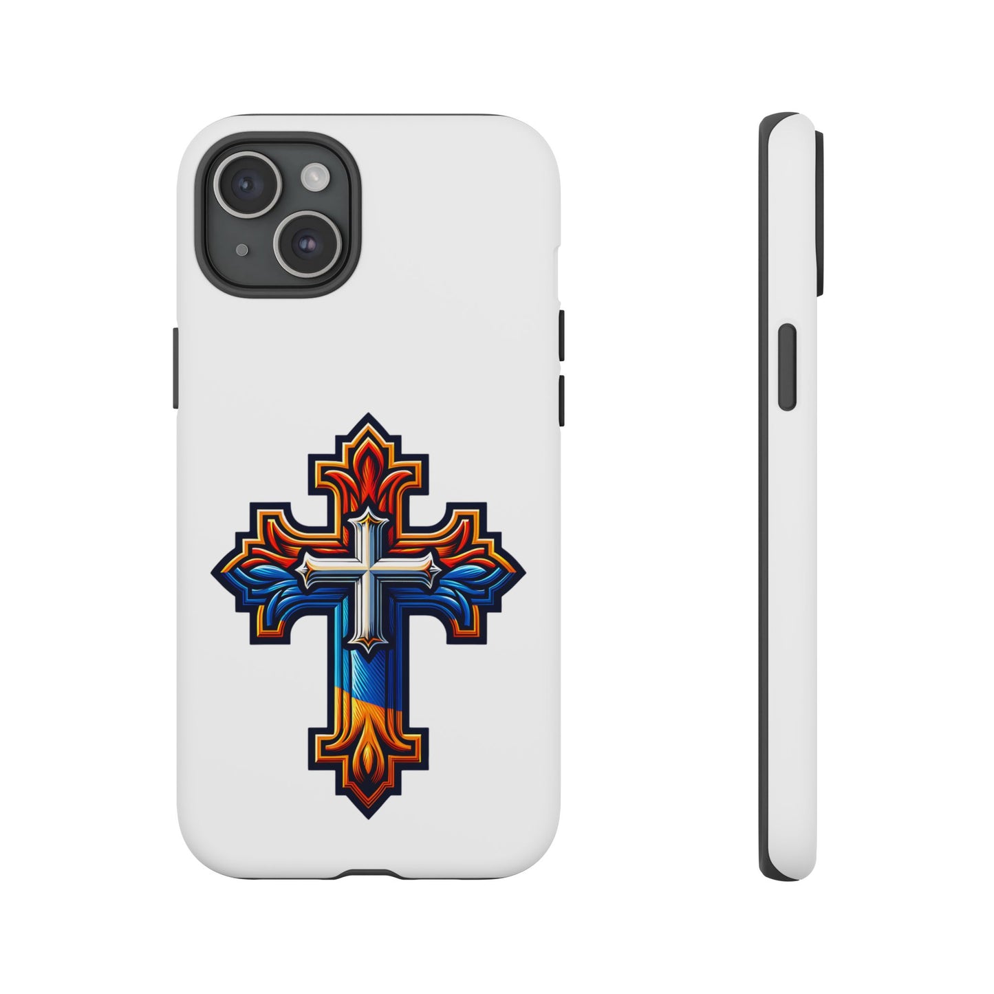 Armenian cross flag phone case iPhone Samsung Google, Christian phone case, white phone case