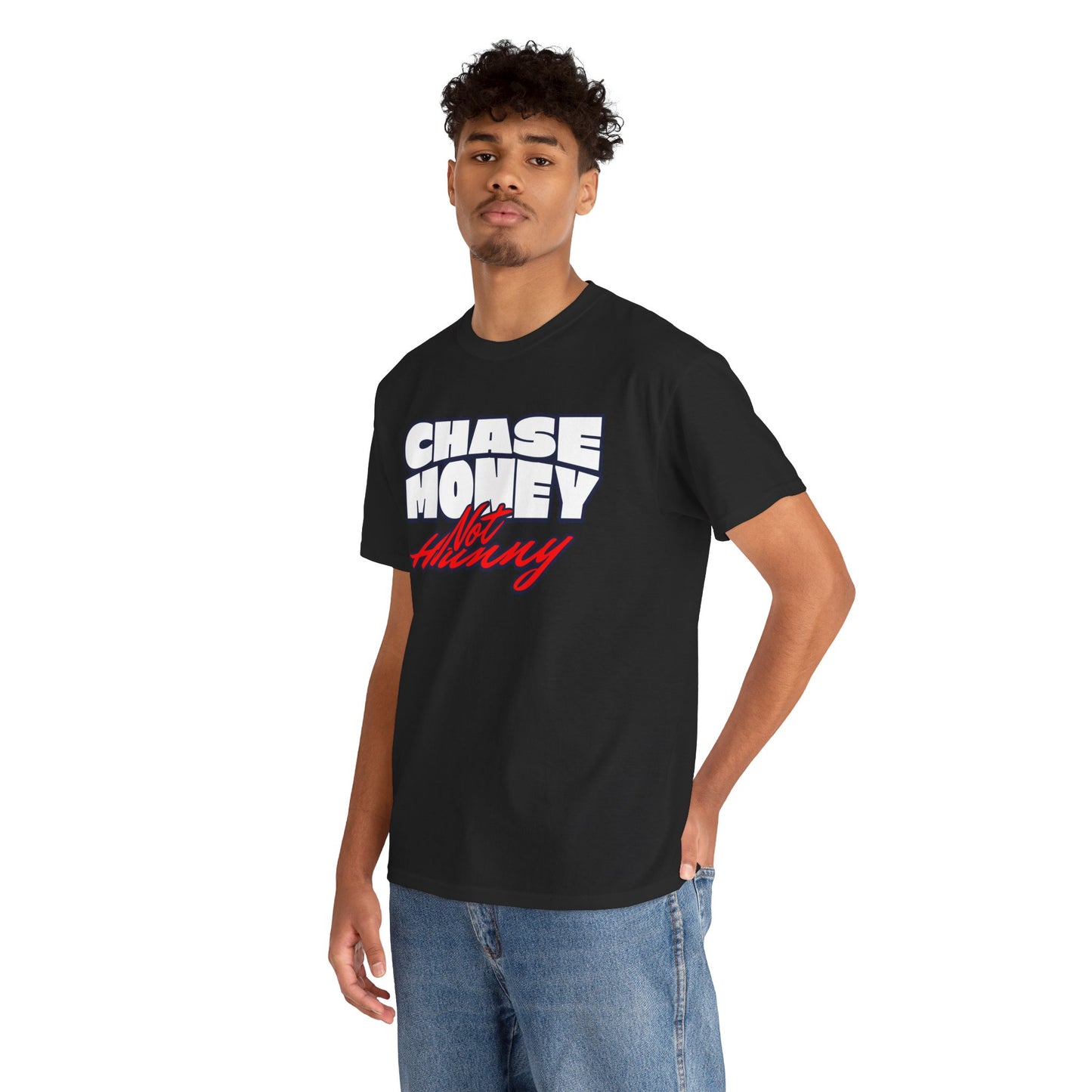 Chase Money not hunny shirt Unisex Heavy Cotton Tee | Casual Streetwear Shirt, Gift for Him, Graphic Tee, Everyday Wear, Comfortable Tee