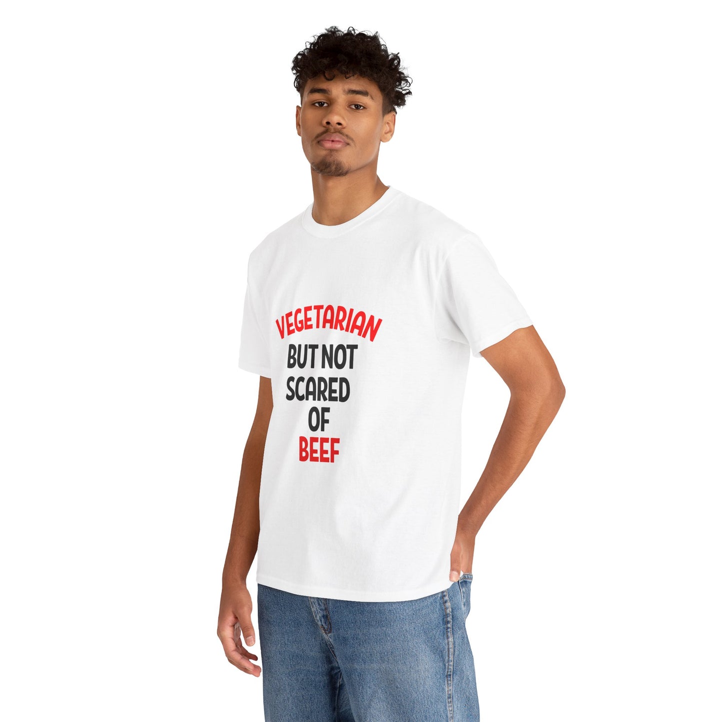 Funny Vegetarian T-Shirt, Casual Outdoor Wear, Gift for Vegetarians, Vegan Humor Shirt, Unisex Graphic Tee