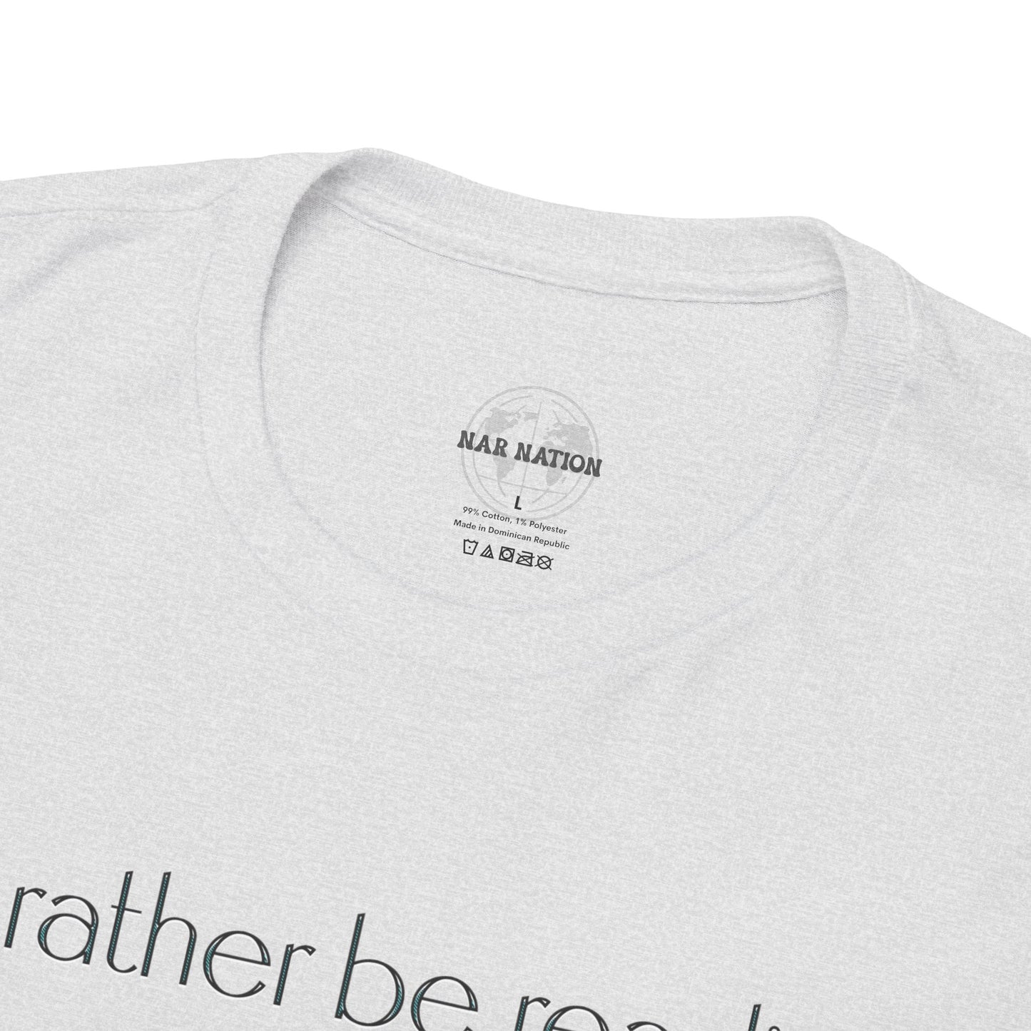 I'd Rather Be Reading Unisex Heavy Cotton Tee - Perfect for Book Lovers, Cozy Vibes, Gift for Readers, Literary Enthusiasts, Casual Wear