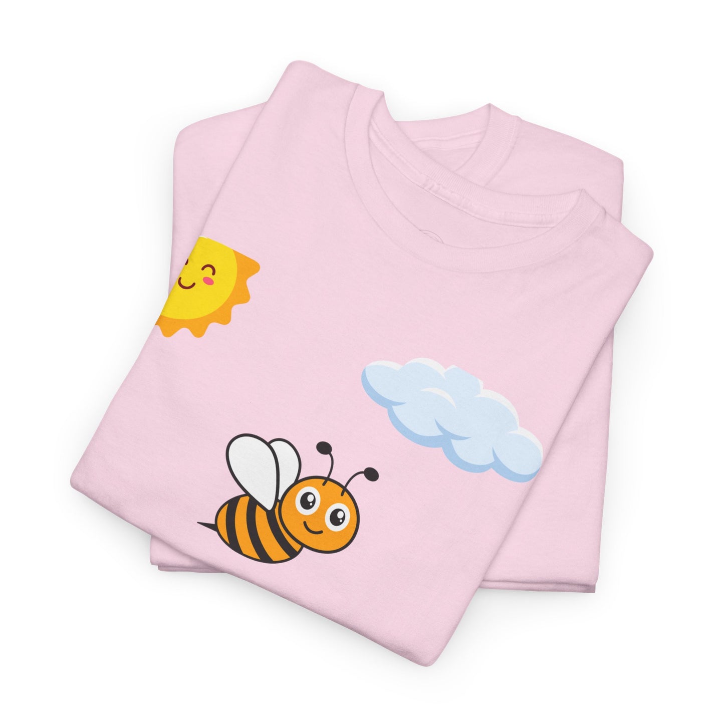 Cute be positive t-shirt. bee plus t-shirt