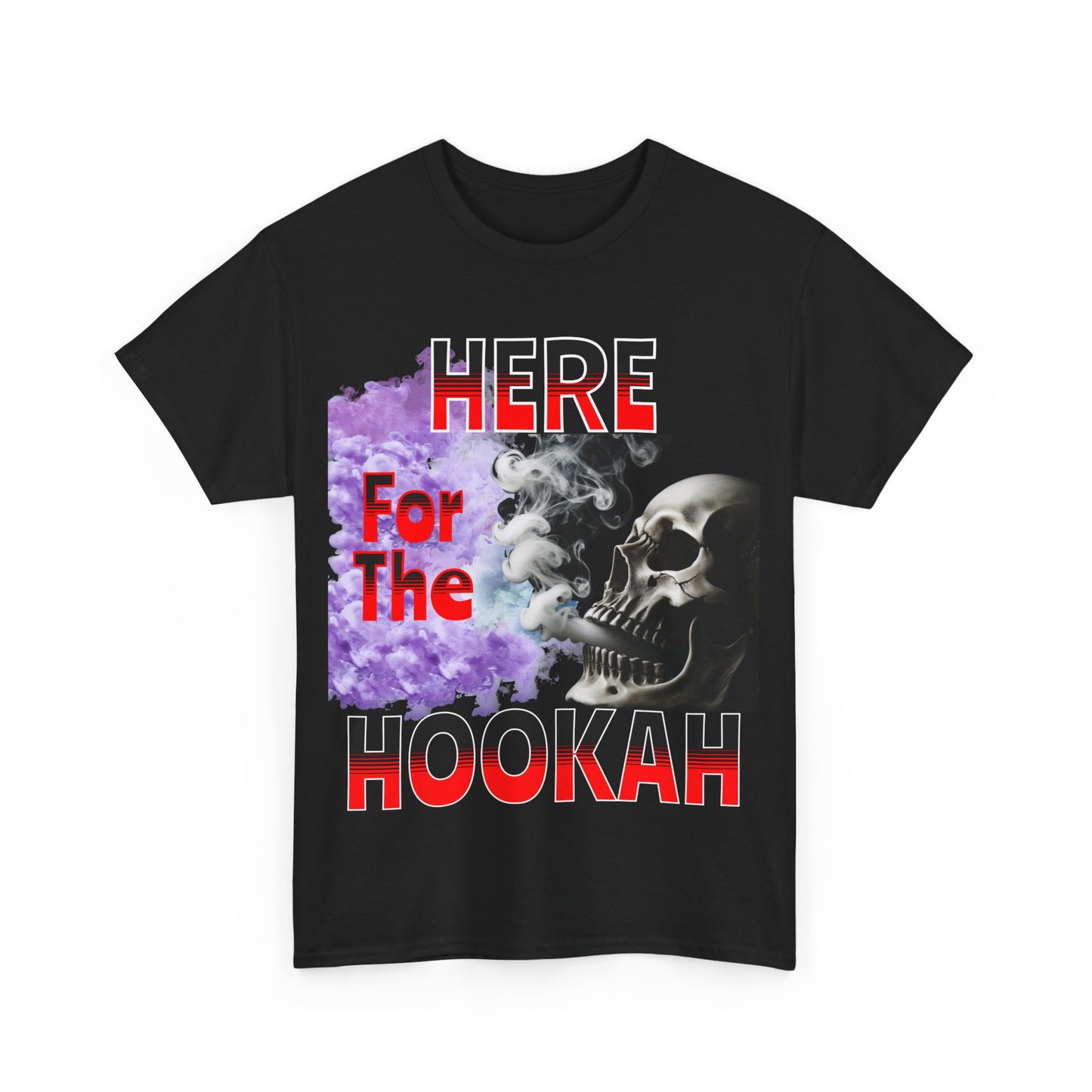 Hookah Vibes Unisex Heavy Cotton Tee, Fun Smoking Shirt, Gift for Hookah Lovers, Party Wear, Casual Streetwear