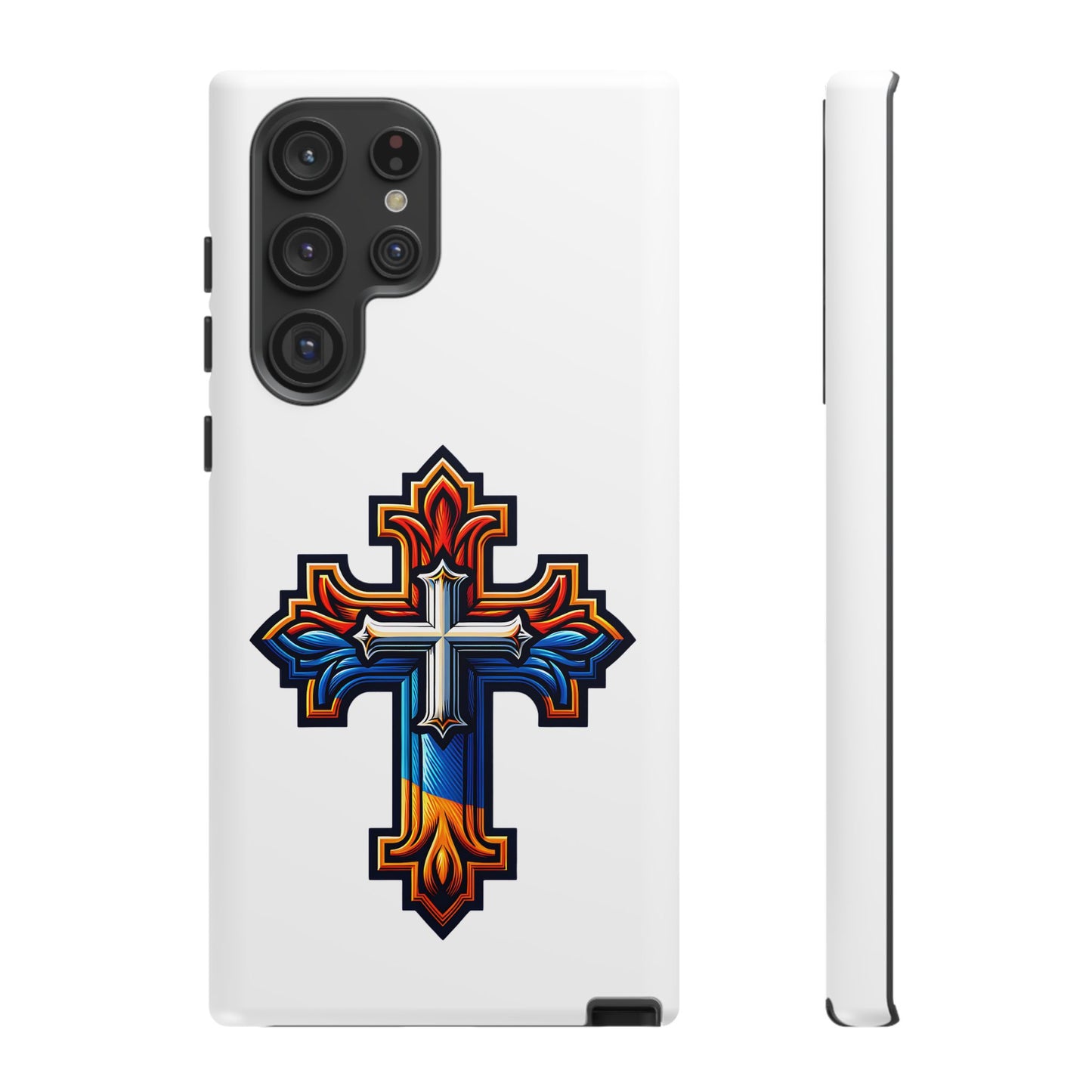 Armenian cross flag phone case iPhone Samsung Google, Christian phone case, white phone case
