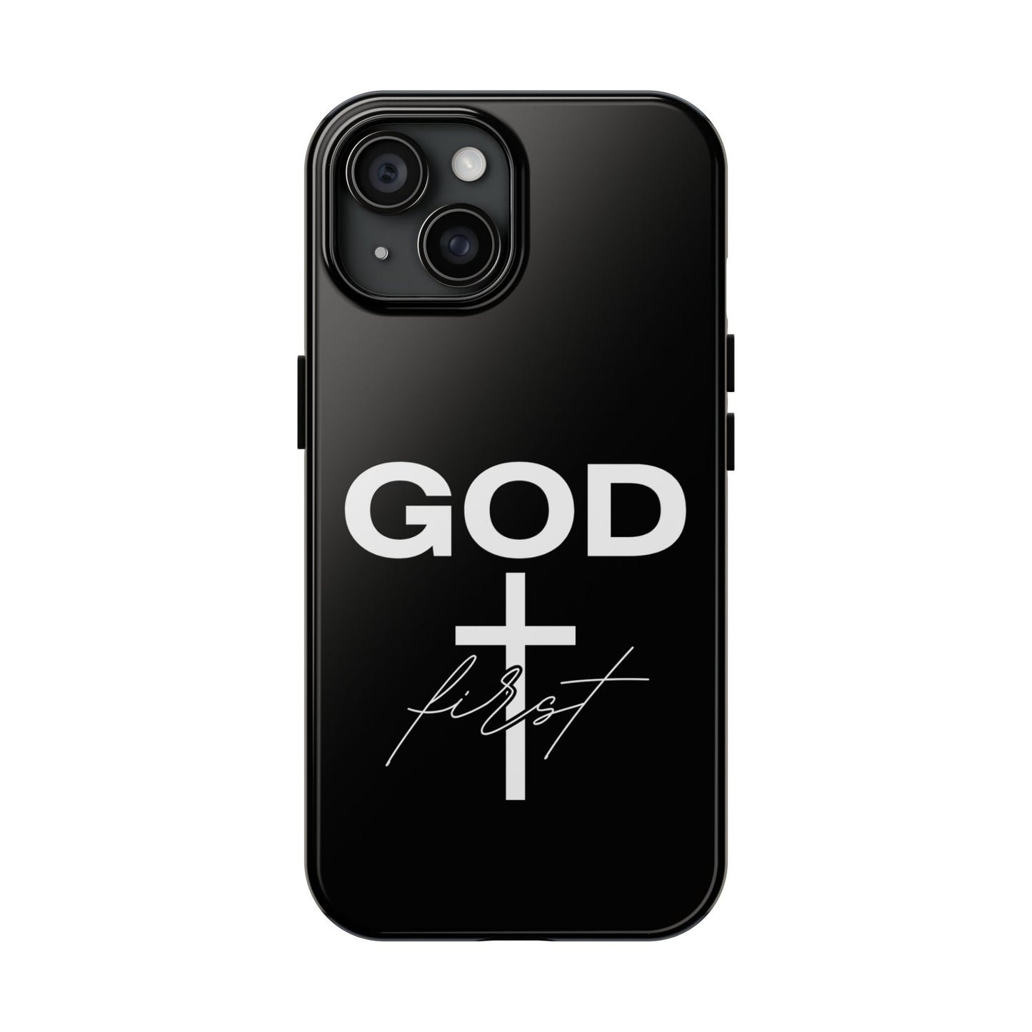 God First iPhone compatible phone case | Christian cross phone case faith accessory