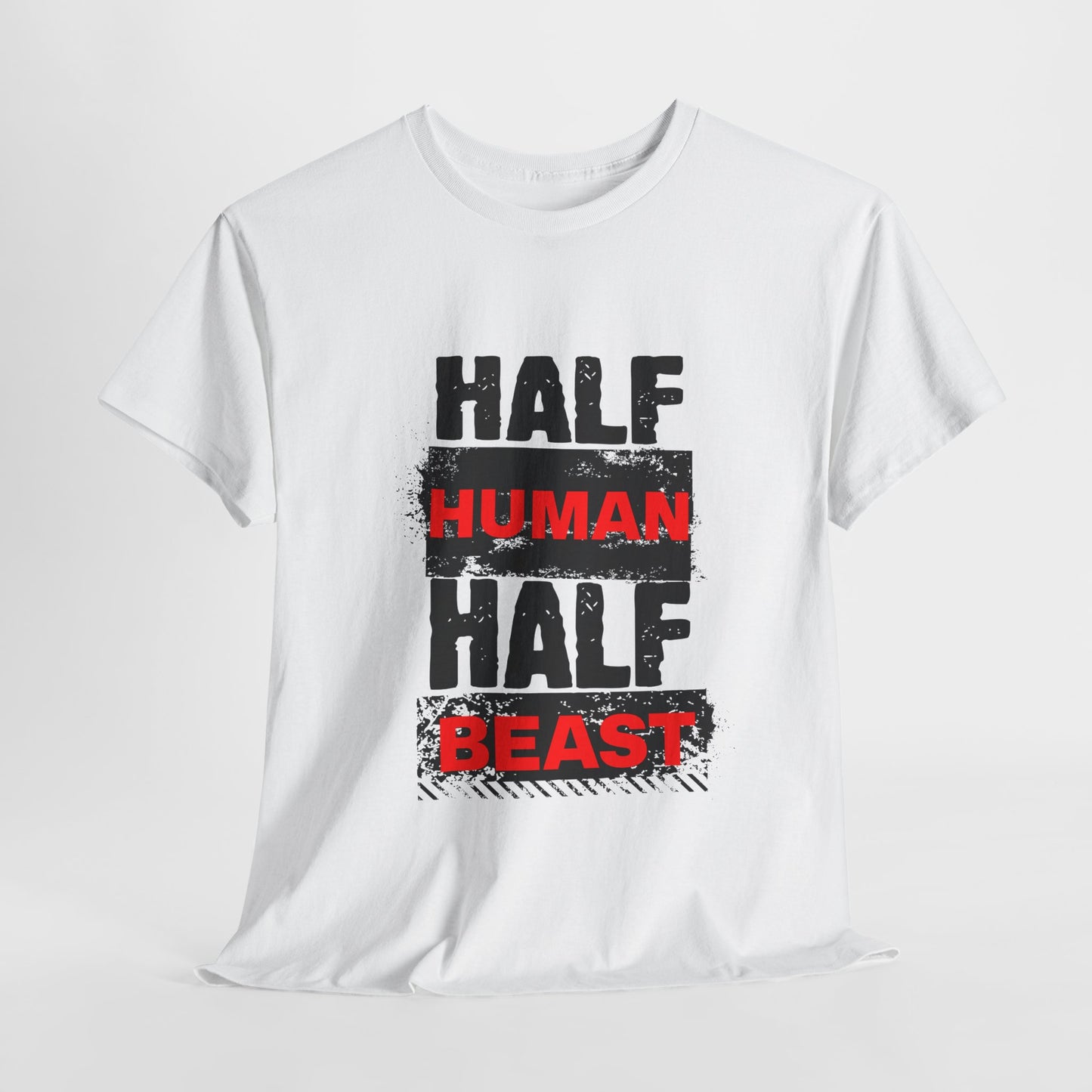 Half Human Half Beast shirt, Unisex Graphic T-Shirt, gym shirt, Unique Gift, fitness apperal, Statement Apparel