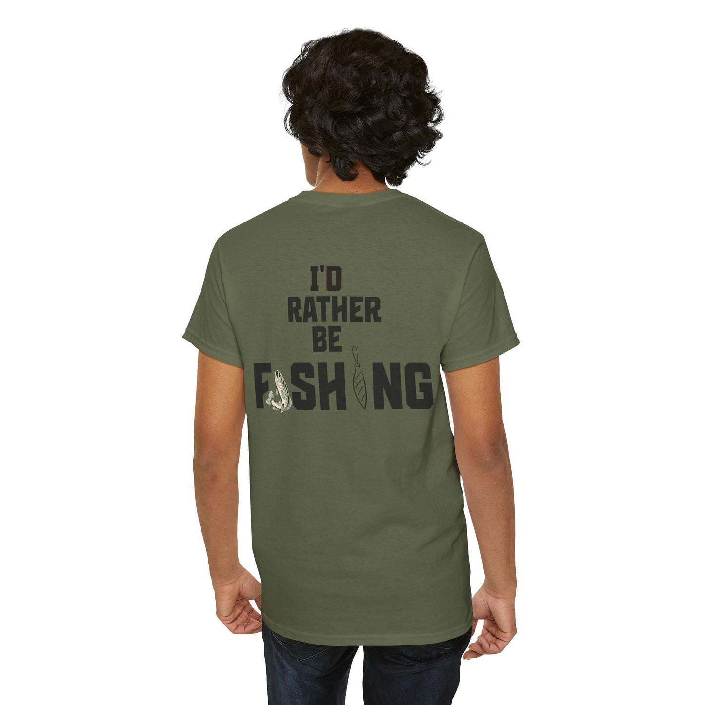 I'd Rather Be Fishing Tee | Fishing Graphic Shirt, Angler Design