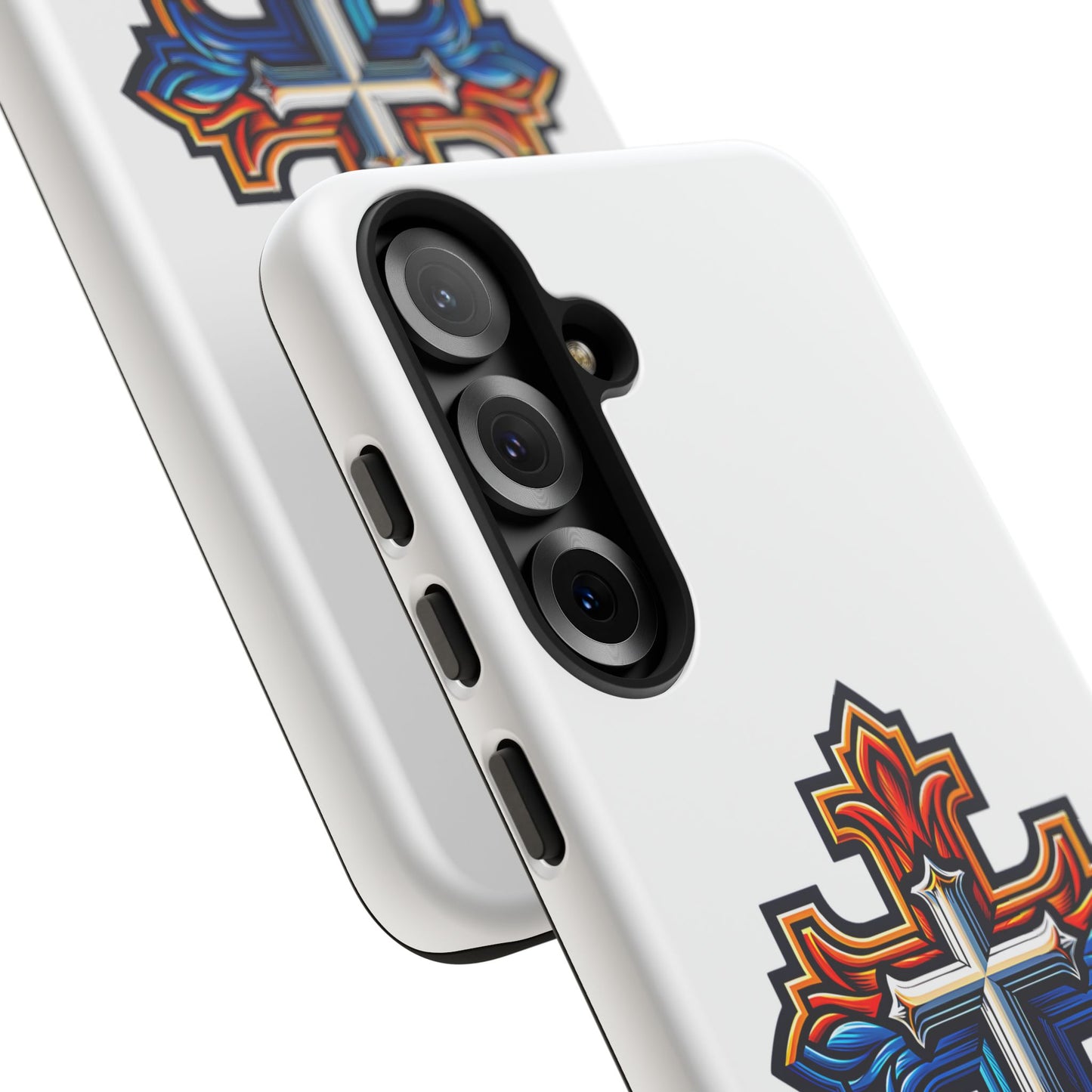 Armenian cross flag phone case iPhone Samsung Google, Christian phone case, white phone case