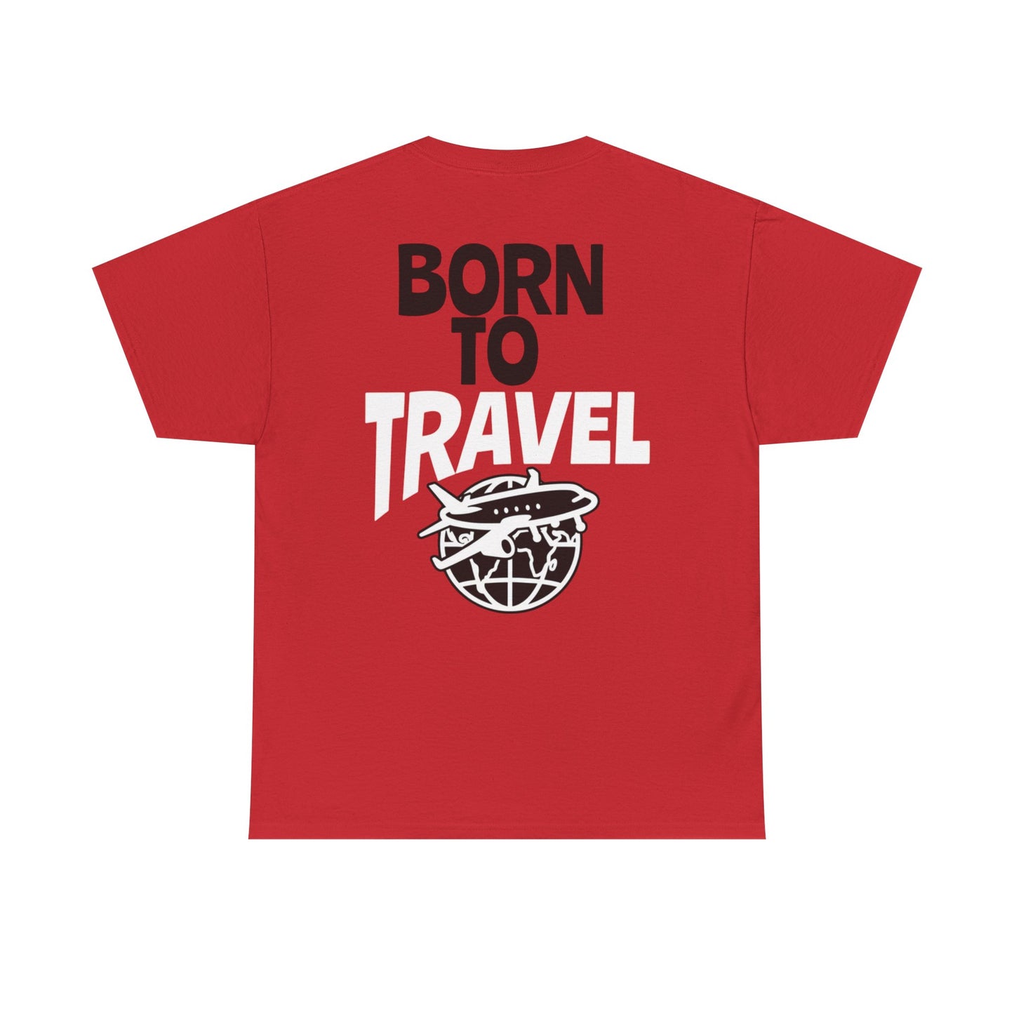 Born to Travel T-Shirt — Retro Plane Globe Tee for Travelers & Adventure Lovers
