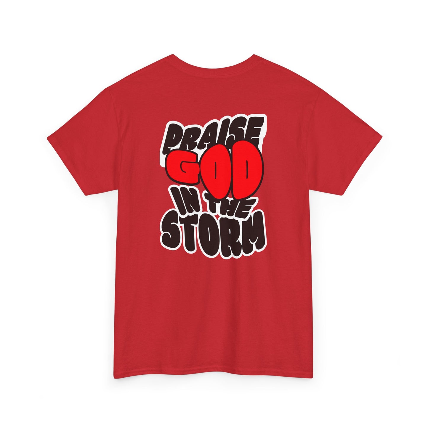 Praise God in the Storm Tee | Religious Faith Typography, Christian Shirt