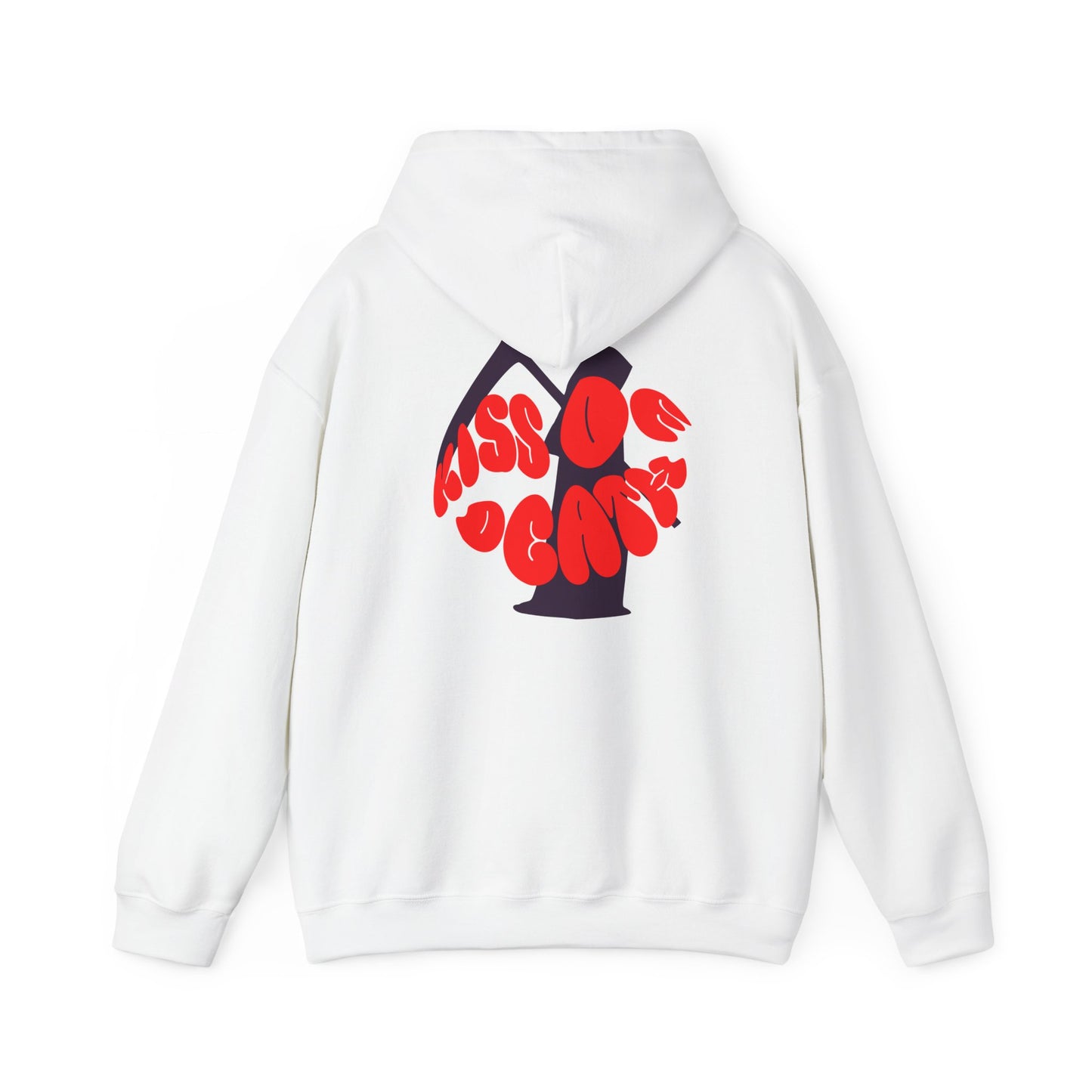 Kiss Of Death Hoodie, Kangaroo pouch pocket, Cool design hoodie, comfy hoodie