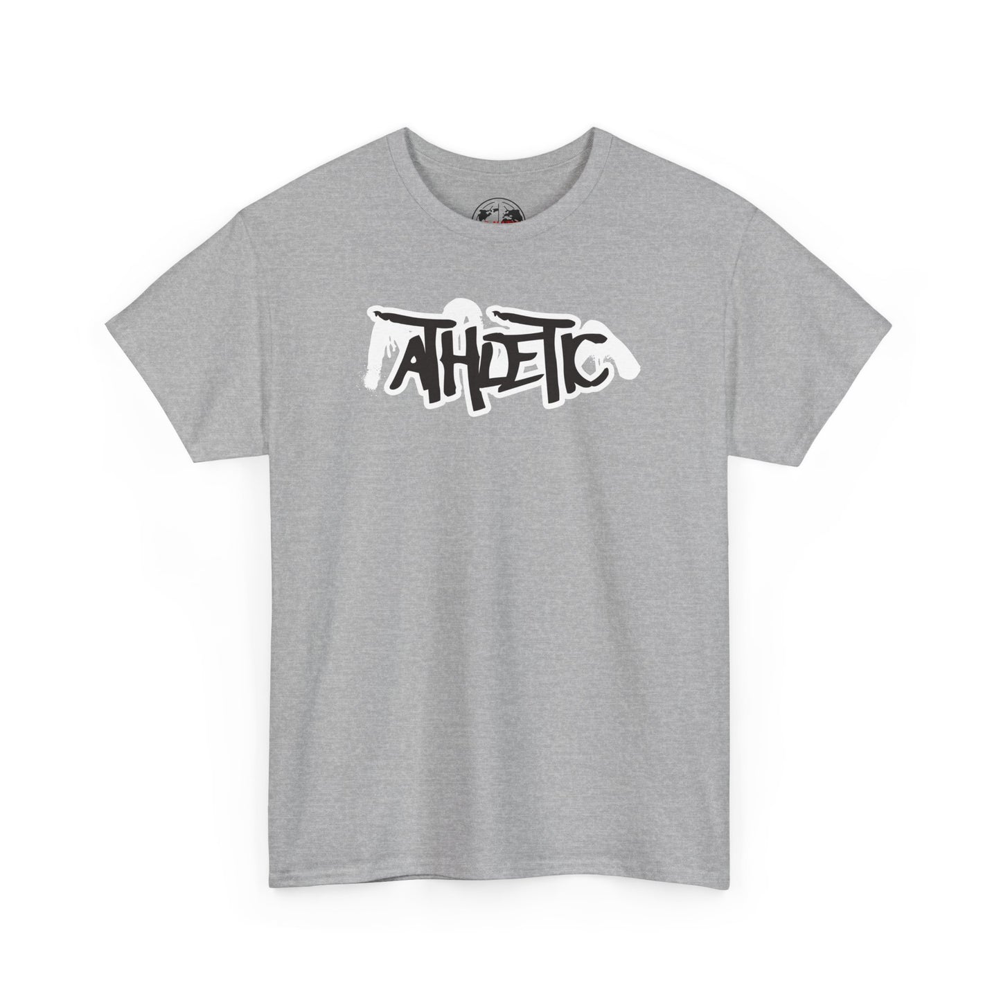 Athletic Graffiti T-Shirt — Red & Black Streetwear Logo Tee