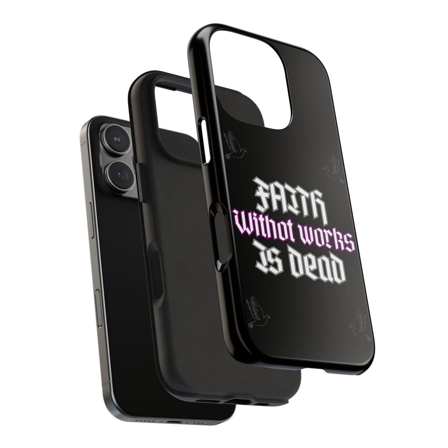 Faith Without Works Is Dead Phone Case iPhone compatible phone case | Tough Phone Case, Religious Quote