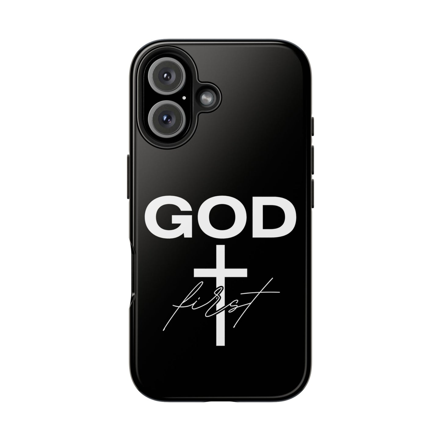 God First iPhone compatible phone case | Christian cross phone case faith accessory