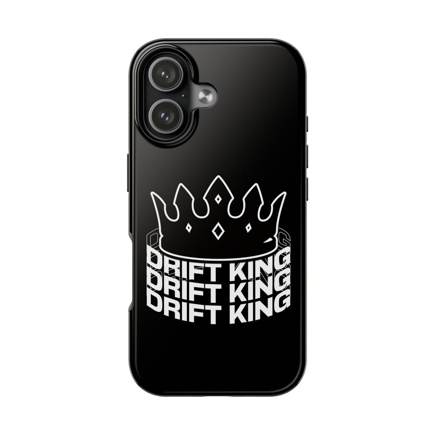 Drift King crown iPhone phone case | Tough Phone Case, racing typography iphone compatible