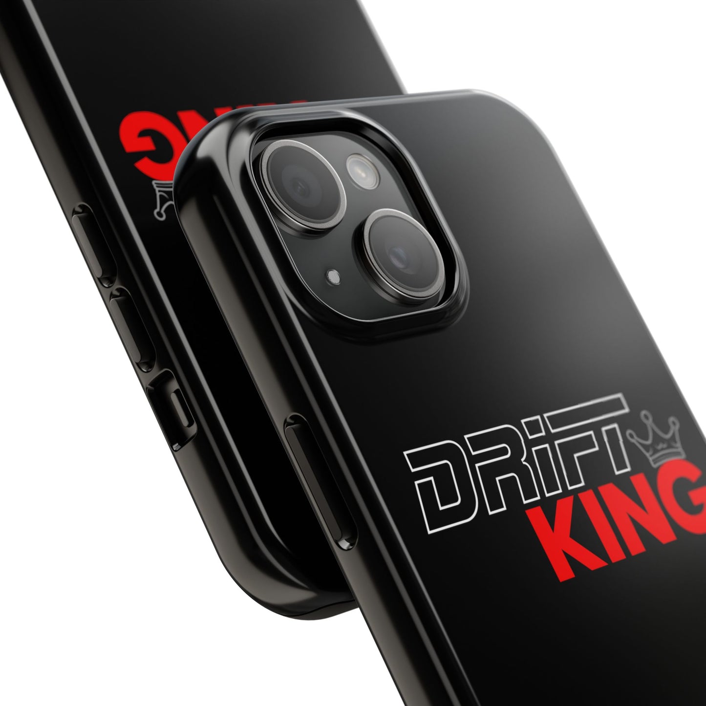 Drift King iPhone Compatible Black Phone Case | Tough Protective Phone Case