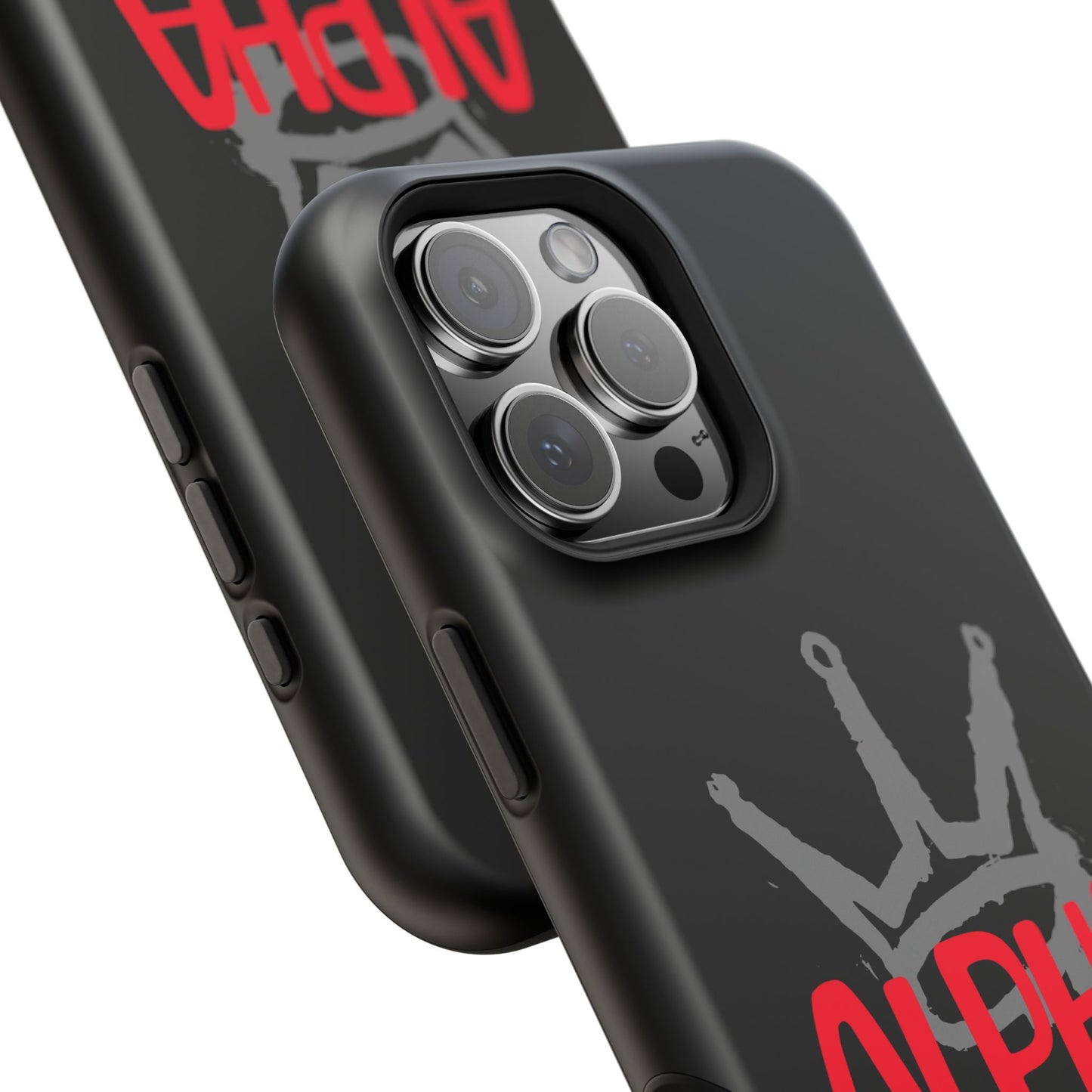 Alpha King Crown phone case compatible with iphone  16 and 17 | Magnetic back impact-resistant case