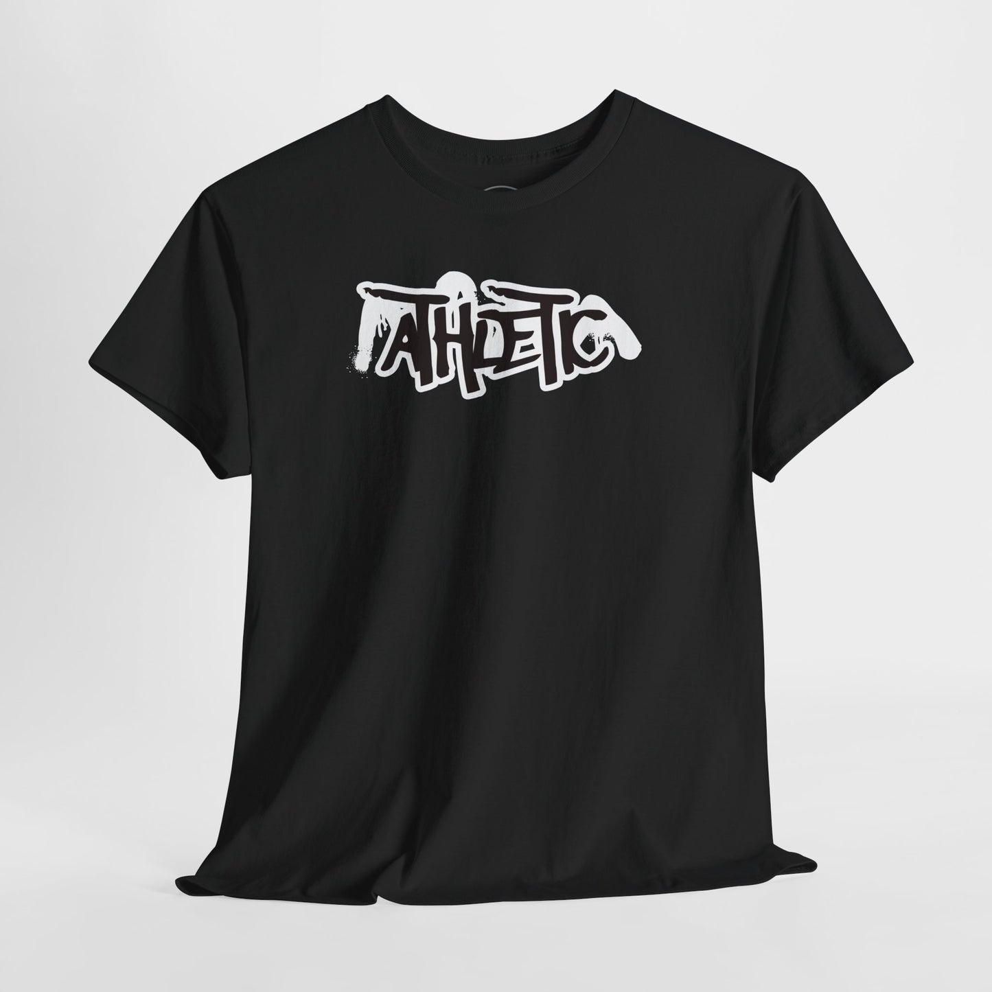 Athletic Graffiti T-Shirt — Red & Black Streetwear Logo Tee