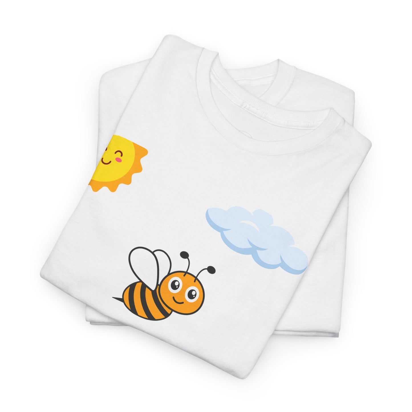 Cute be positive t-shirt. bee plus t-shirt