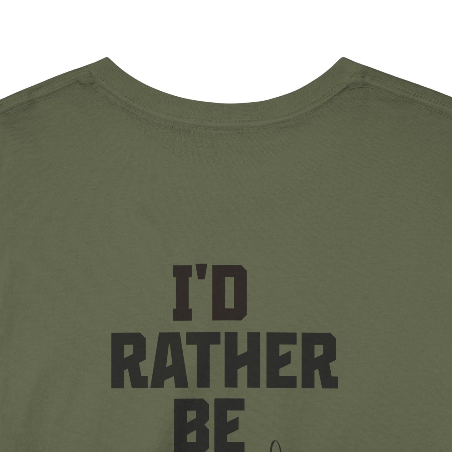 I'd Rather Be Fishing Tee | Fishing Graphic Shirt, Angler Design