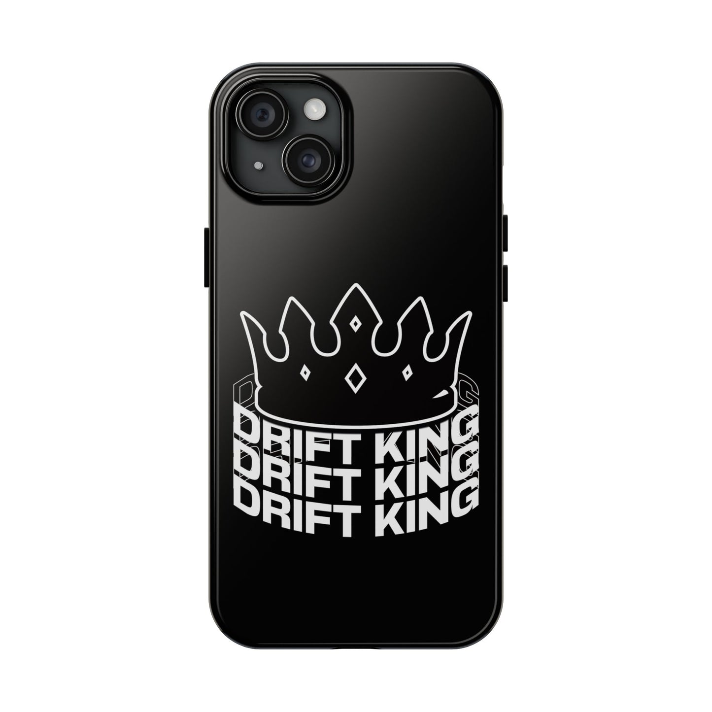 Drift King crown iPhone phone case | Tough Phone Case, racing typography iphone compatible